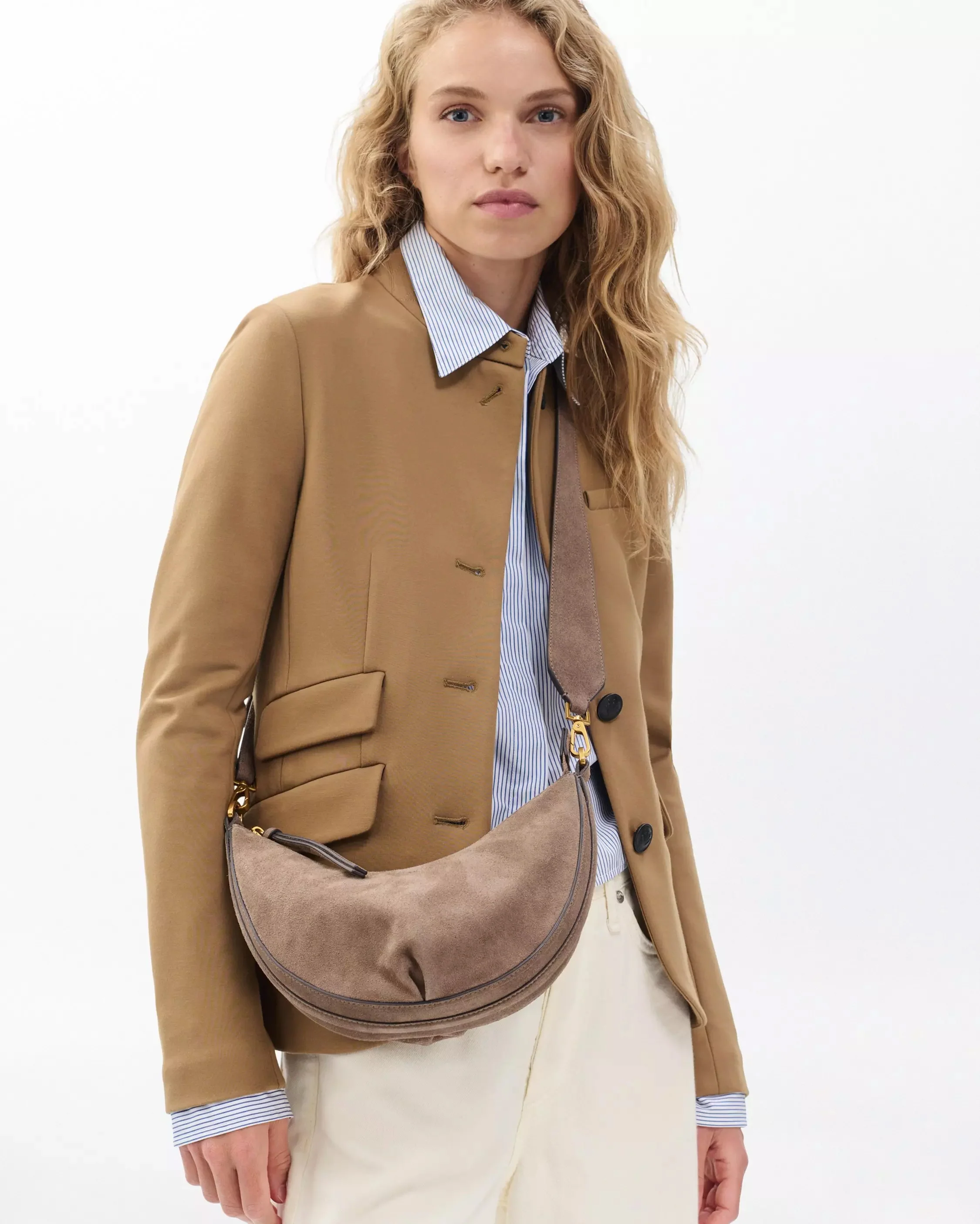 Alix Suede Crossbody Bag - Image 2