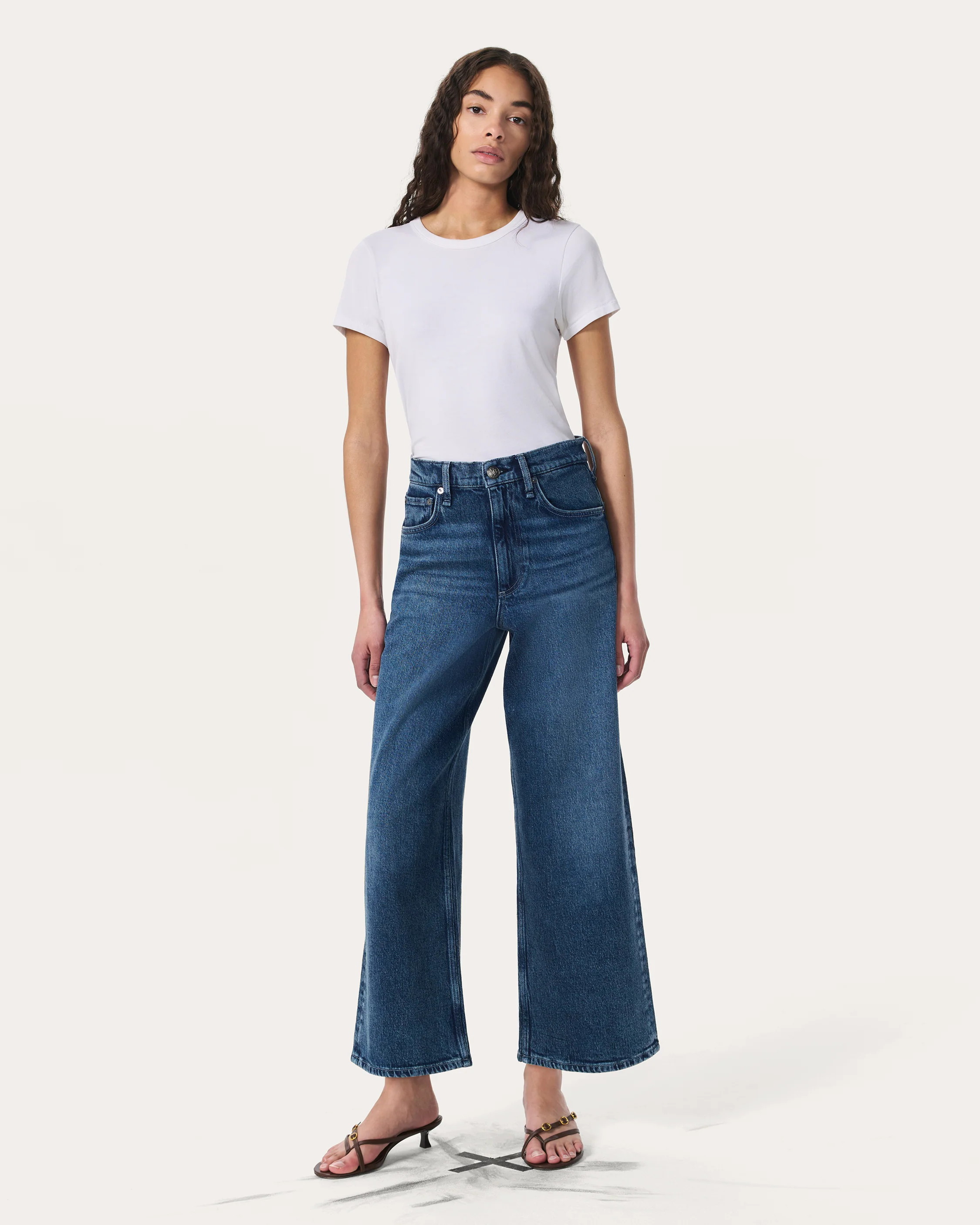 Andi Ankle Wide-Leg Jeans