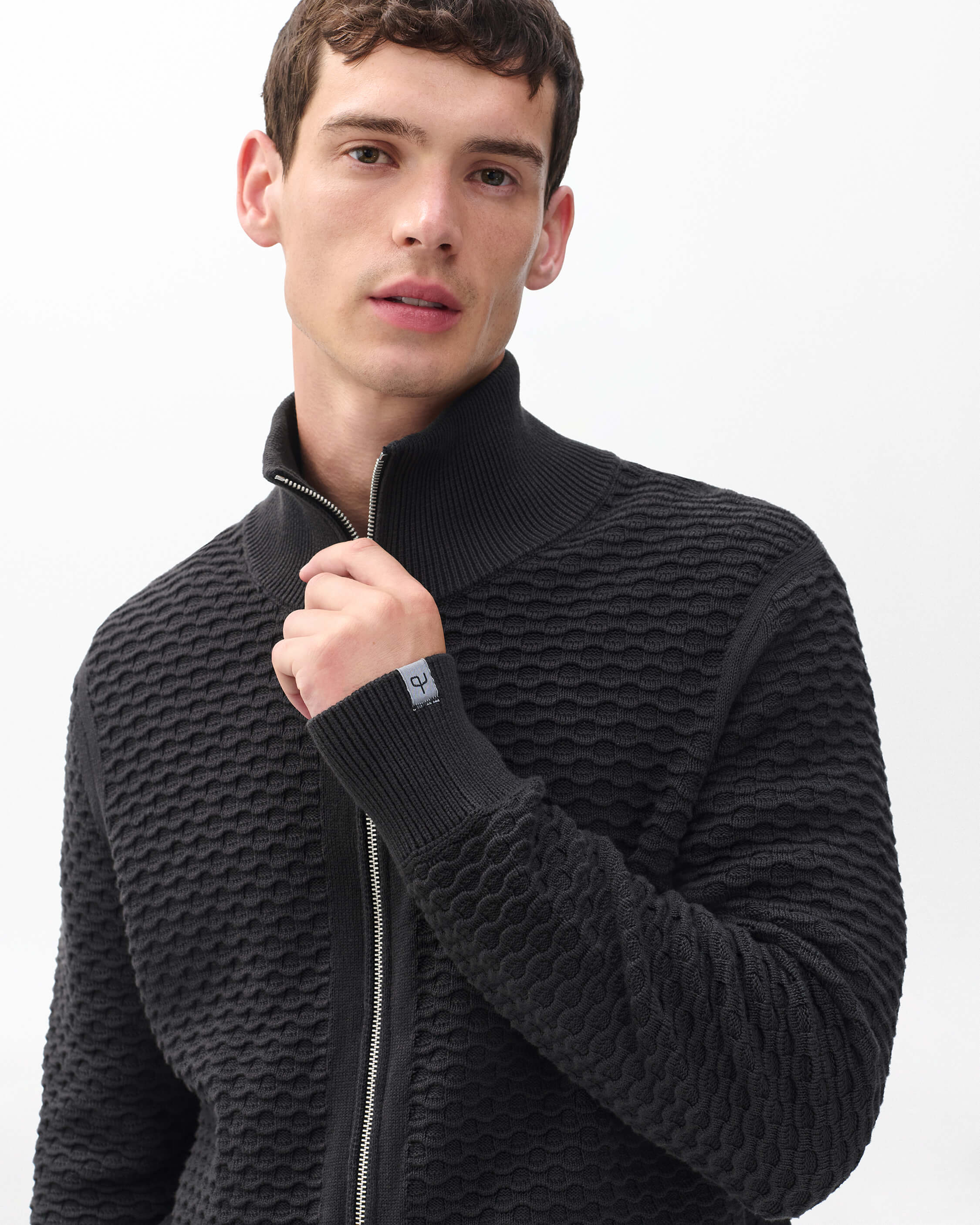 Andrew Cotton Full-Zip Sweater - Image 4