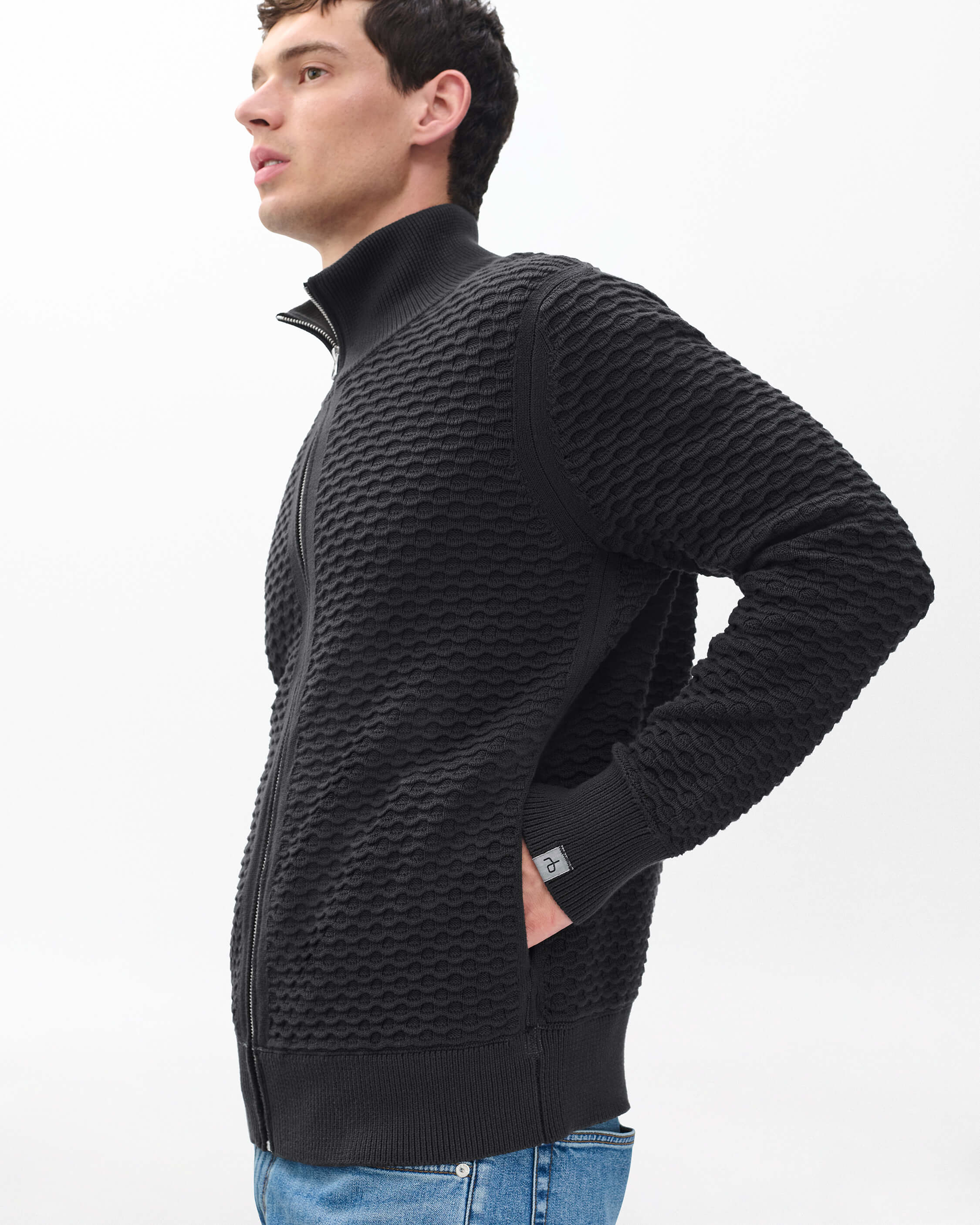 Andrew Cotton Full-Zip Sweater - Image 5
