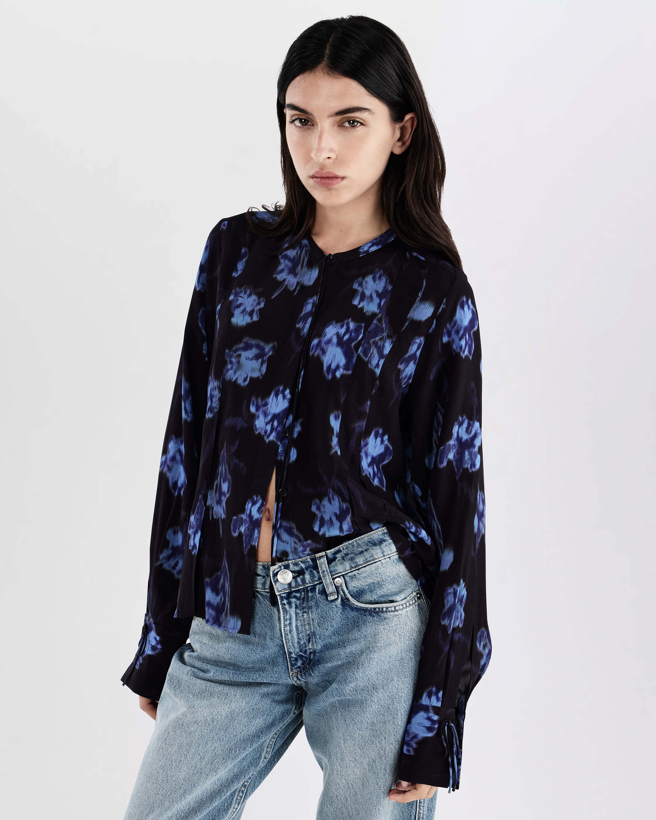 Arden Printed Pleated Blouse - Image 4