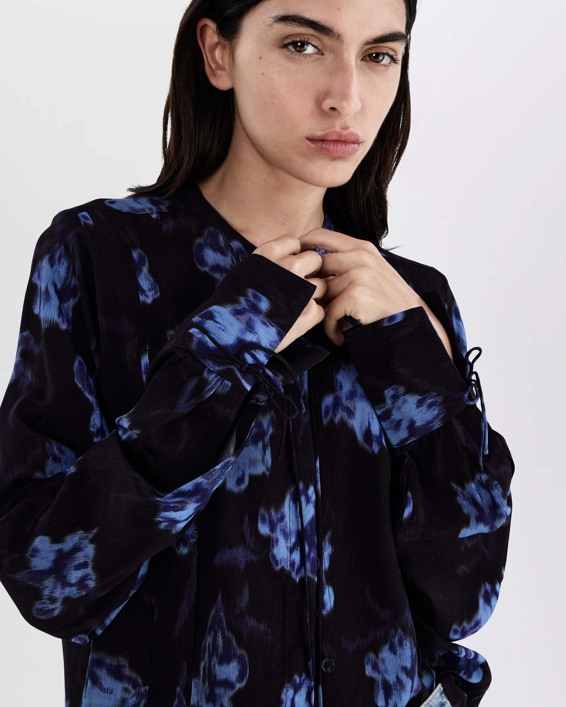 Arden Printed Pleated Blouse - Image 6