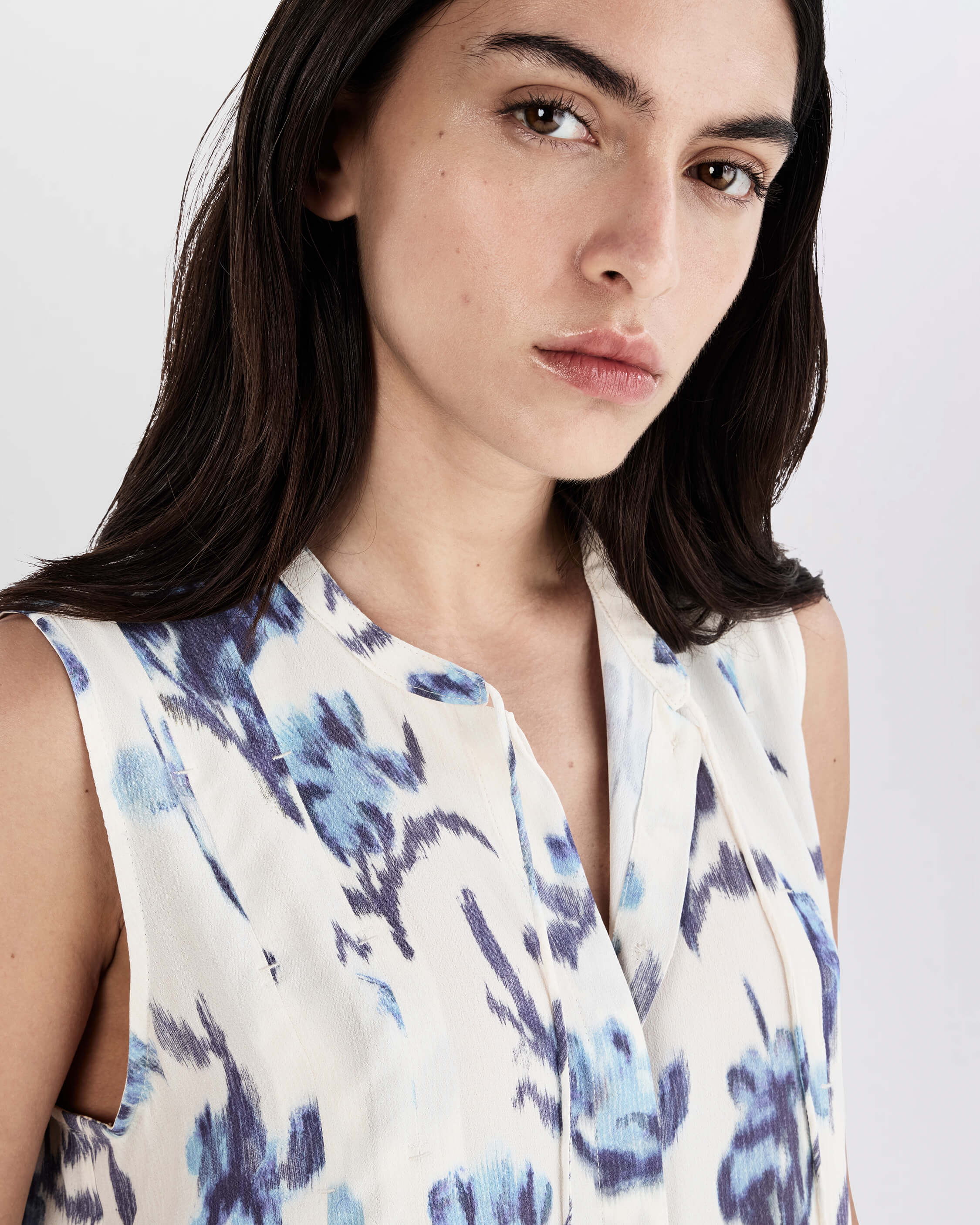 Arden Printed Sleeveless Blouse - Image 6