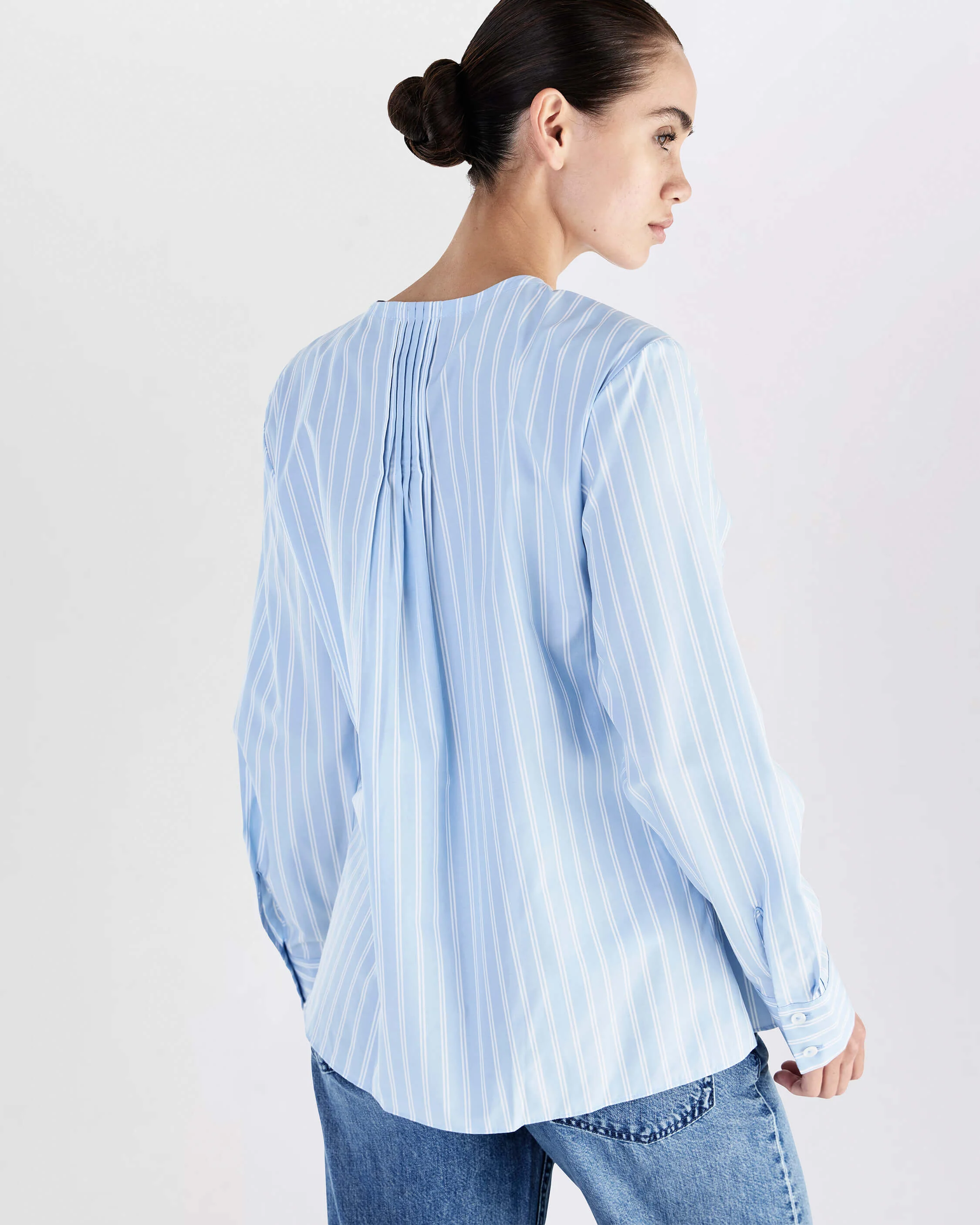 Asher Striped Cotton Top - Image 6