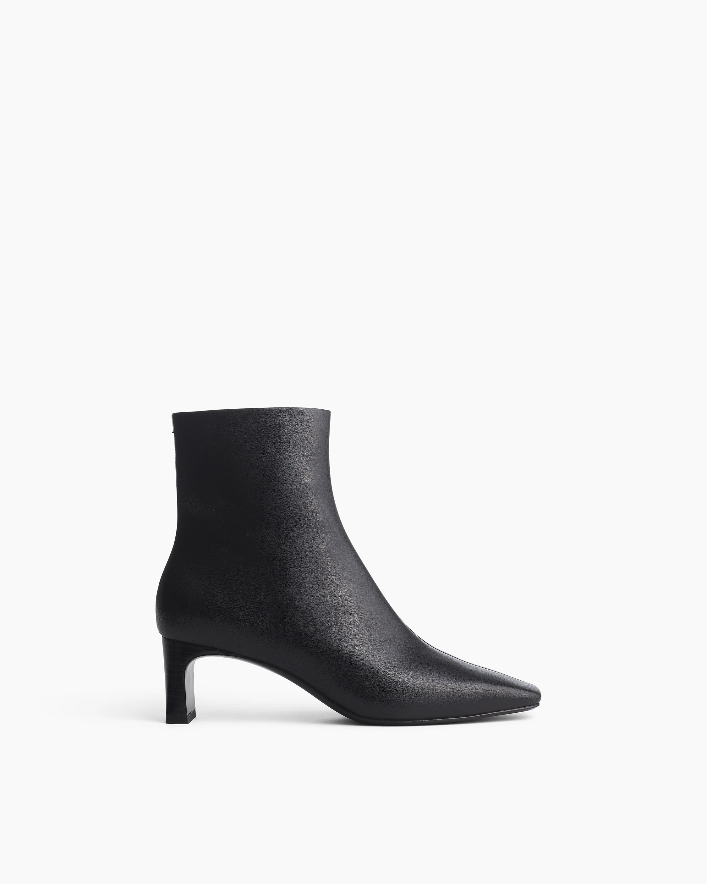 Avery Zip Leather Ankle Boots