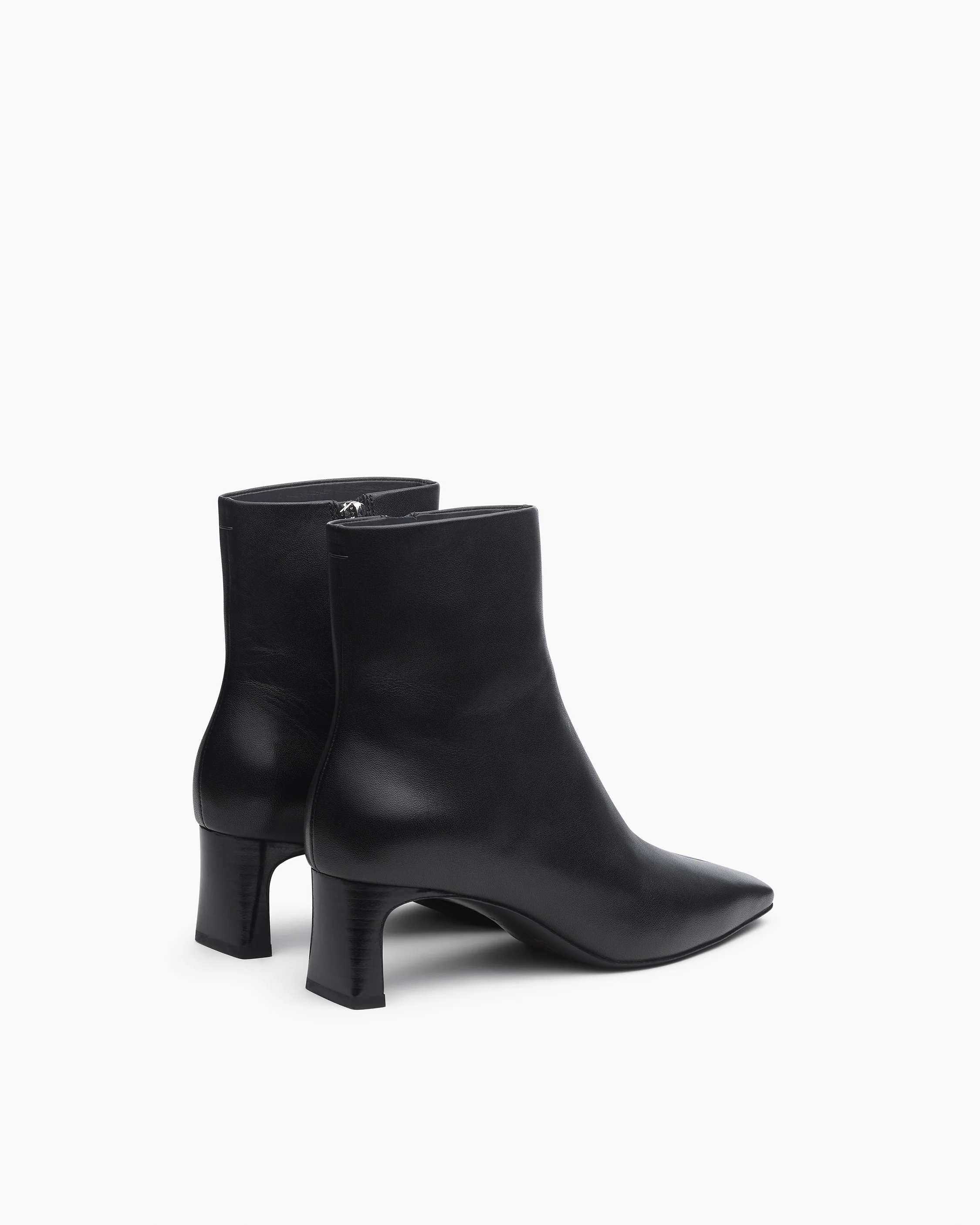 Avery Zip Leather Ankle Boots - Image 4