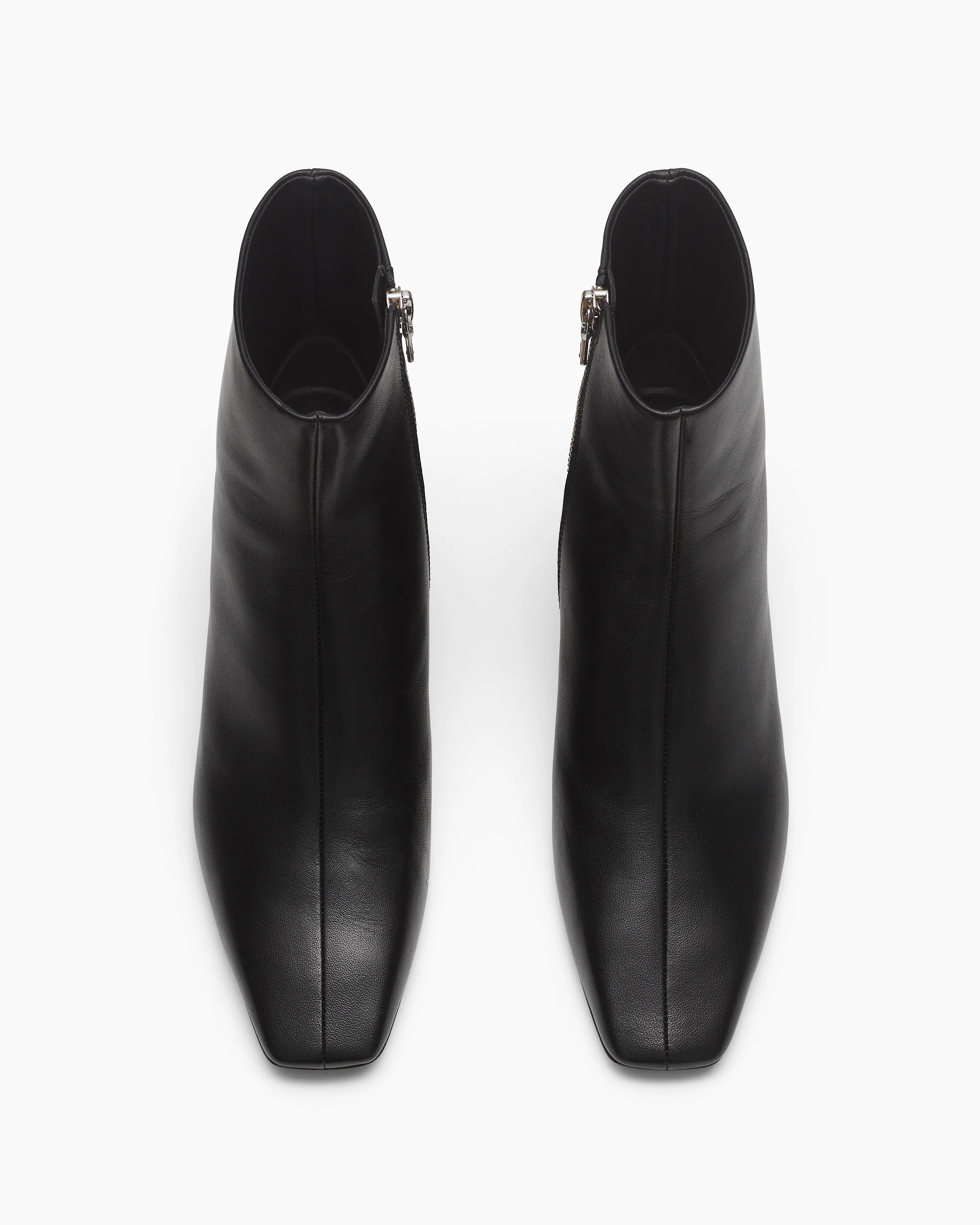 Avery Zip Leather Ankle Boots - Image 5