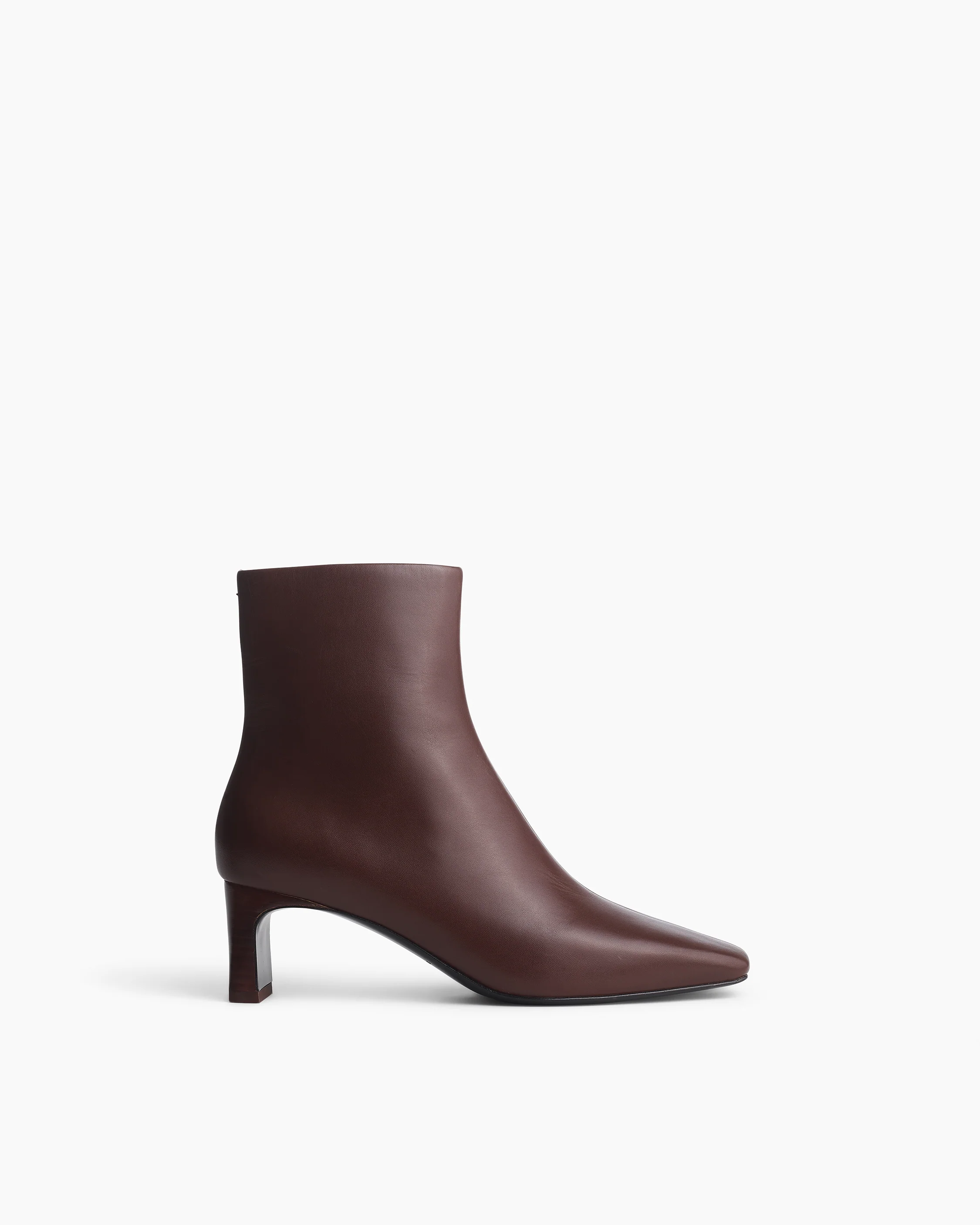 Avery Zip Leather Ankle Boots