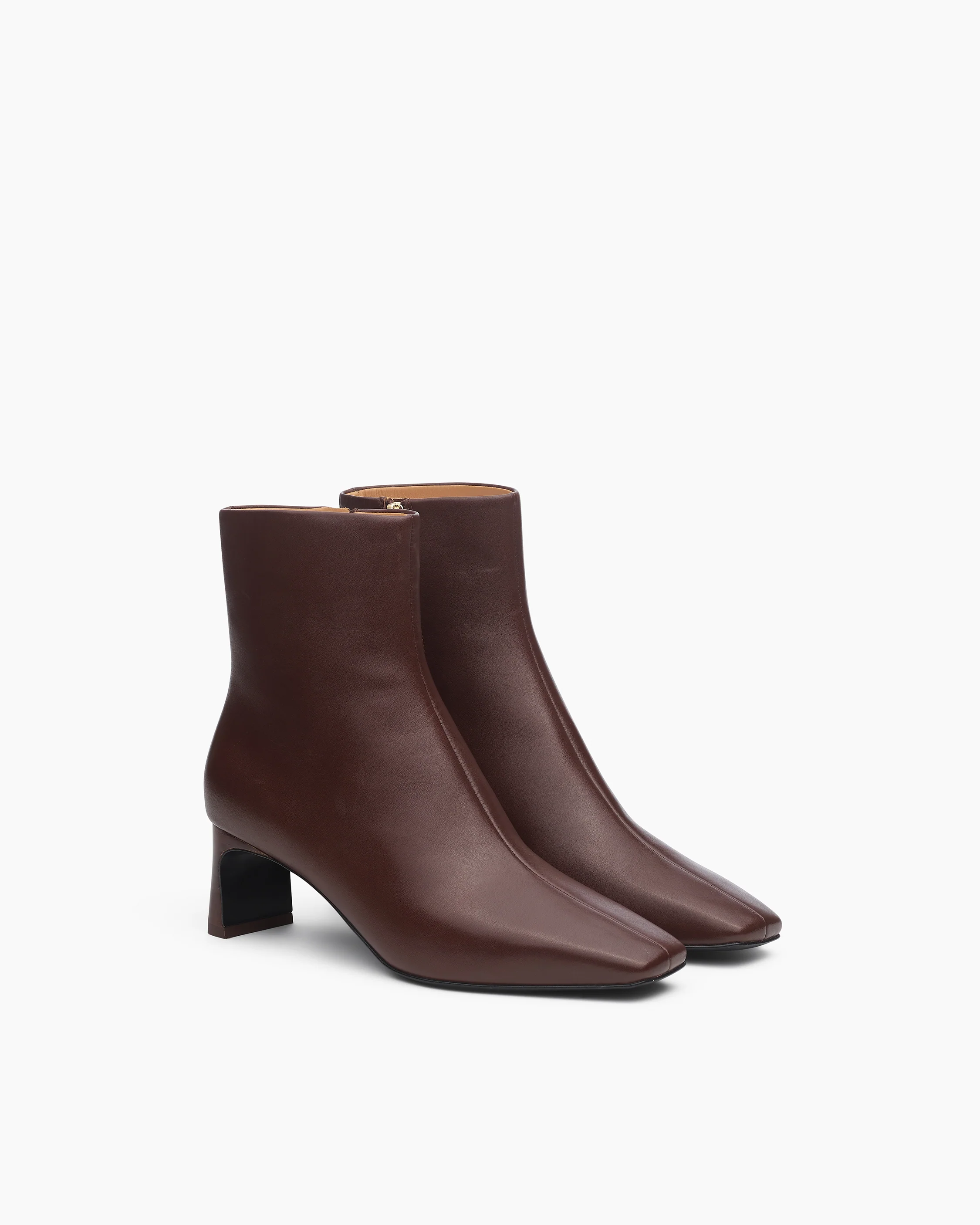 Avery Zip Leather Ankle Boots - Image 2