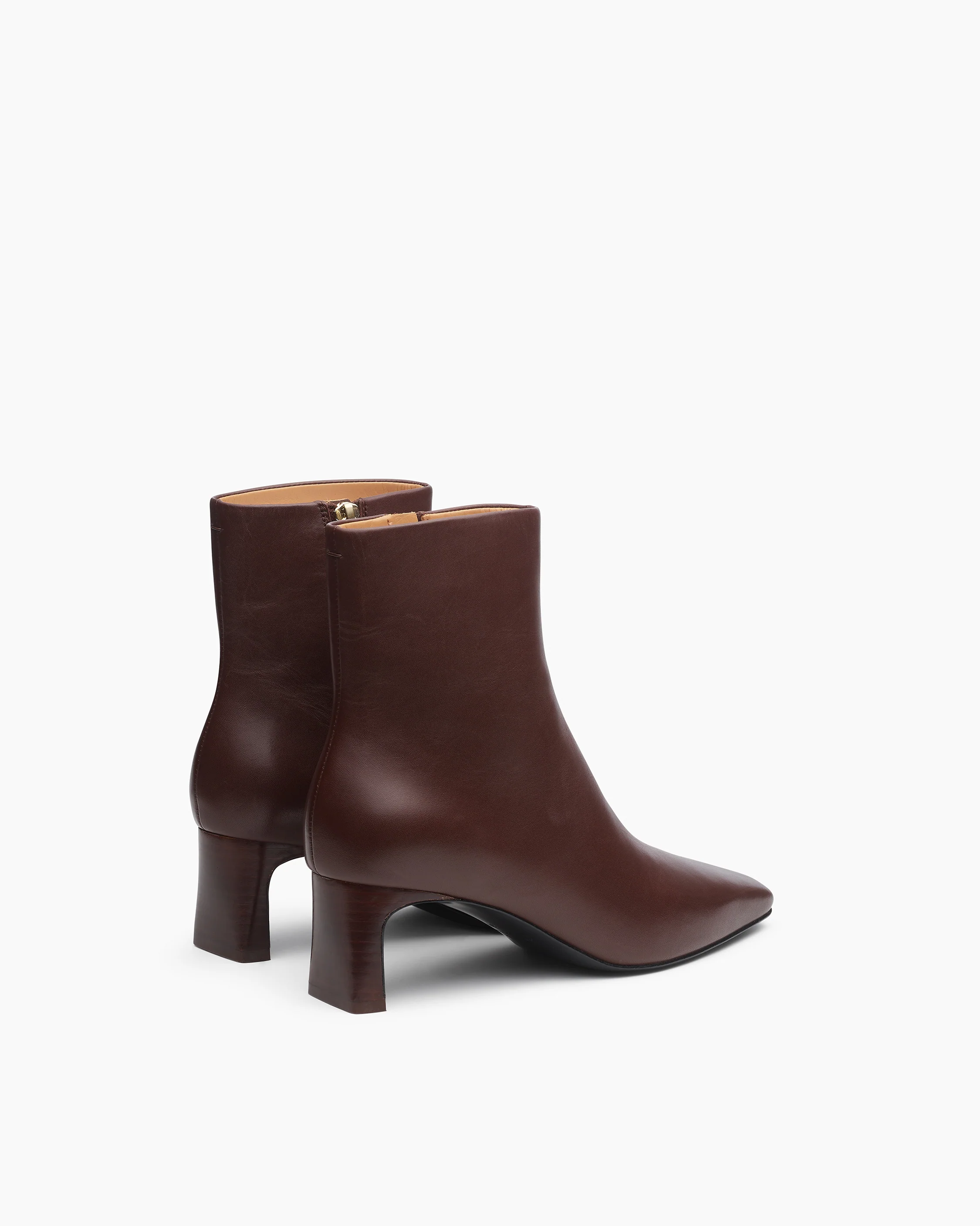 Avery Zip Leather Ankle Boots - Image 3
