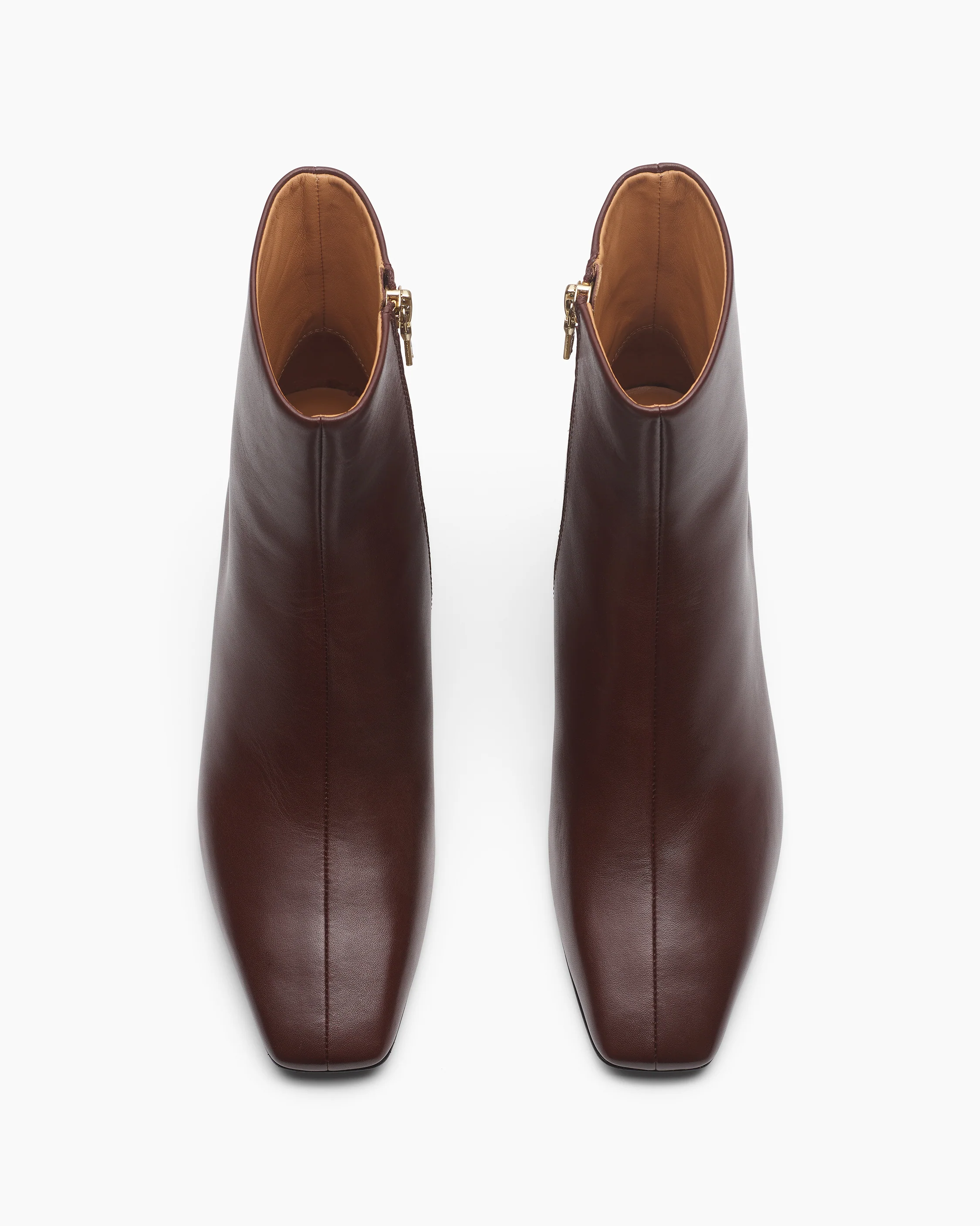 Avery Zip Leather Ankle Boots - Image 4