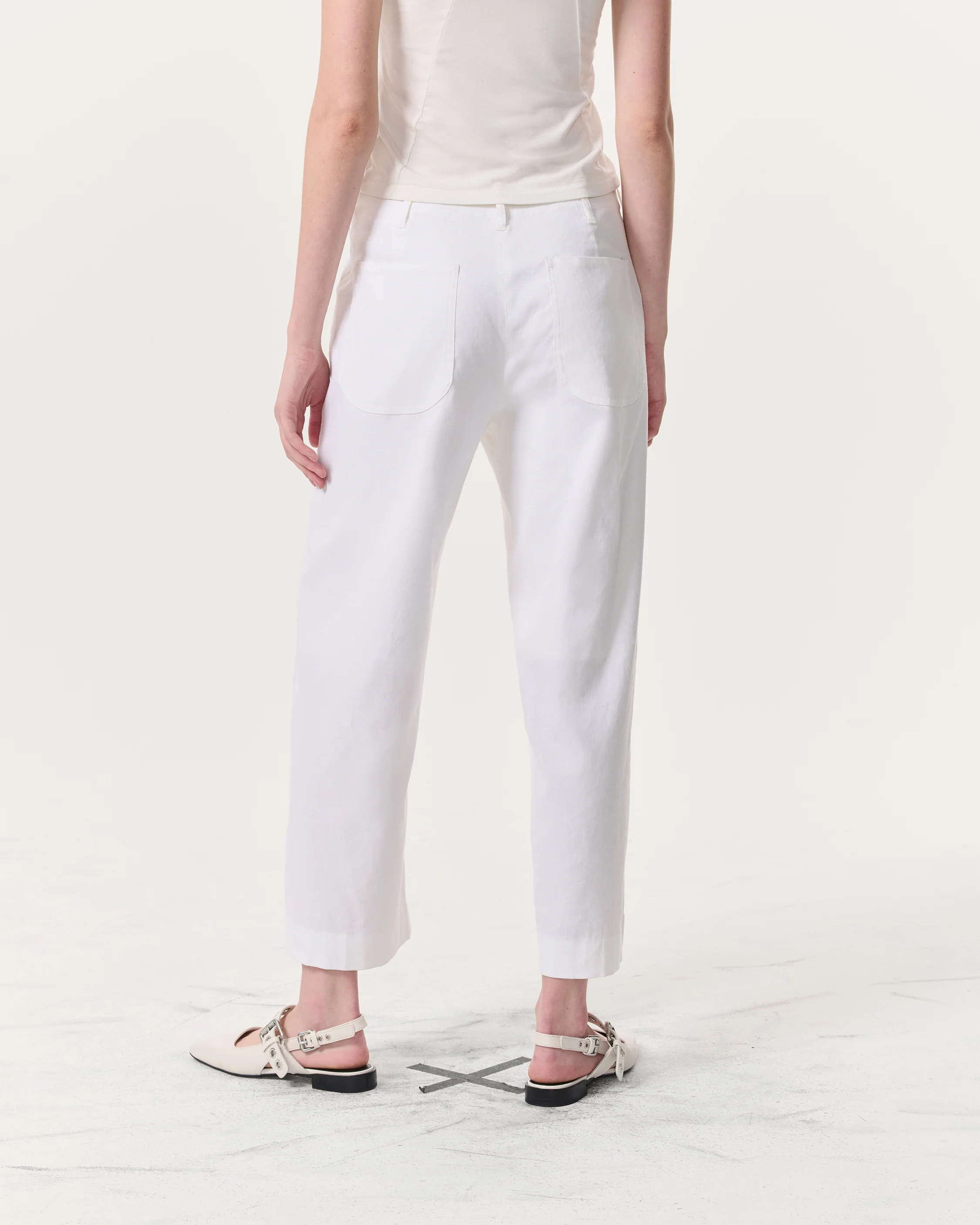 Banks Ankle-Length Linen-Blend Pants - Image 6