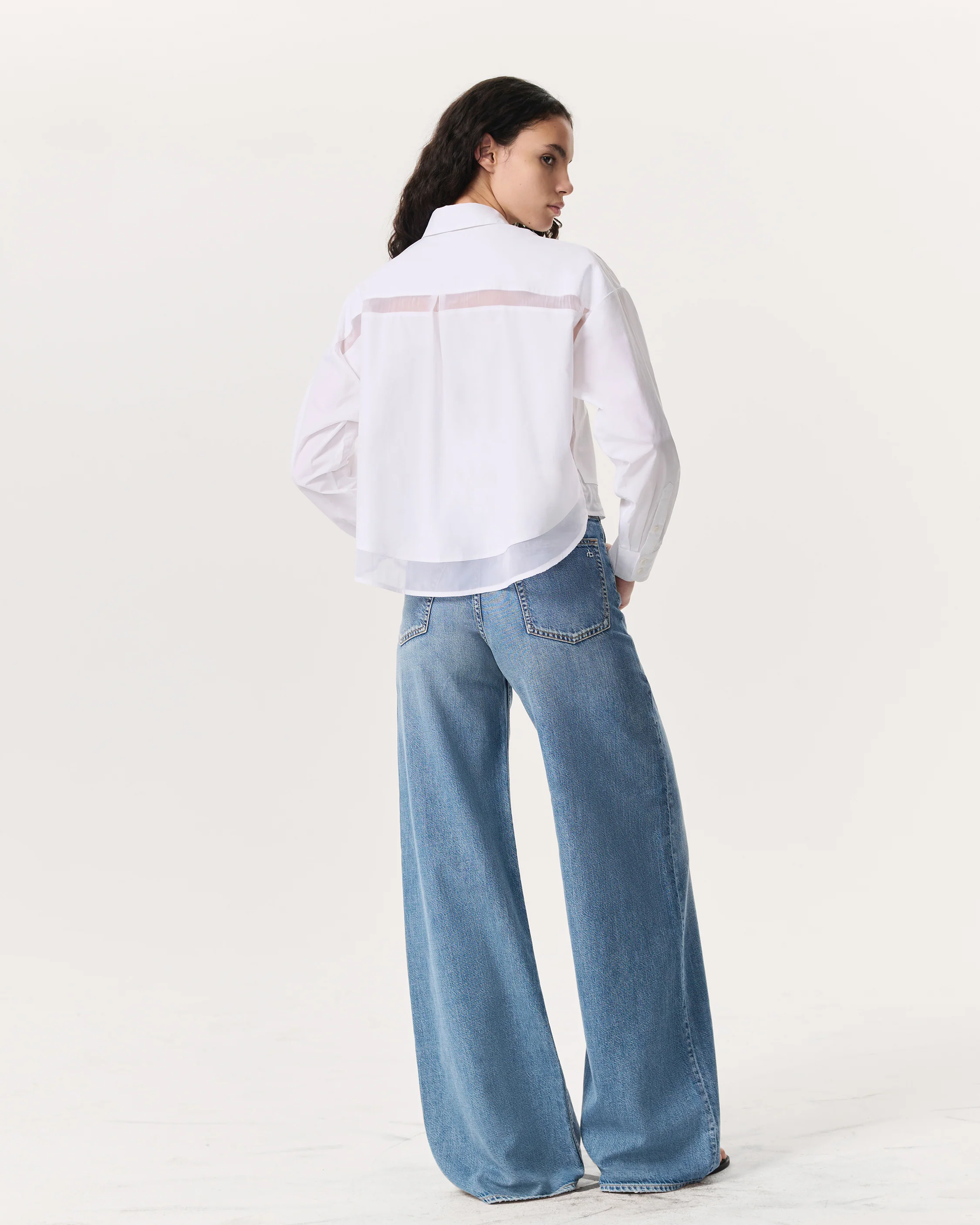 Beatrice Cropped Combo Shirt - Image 5