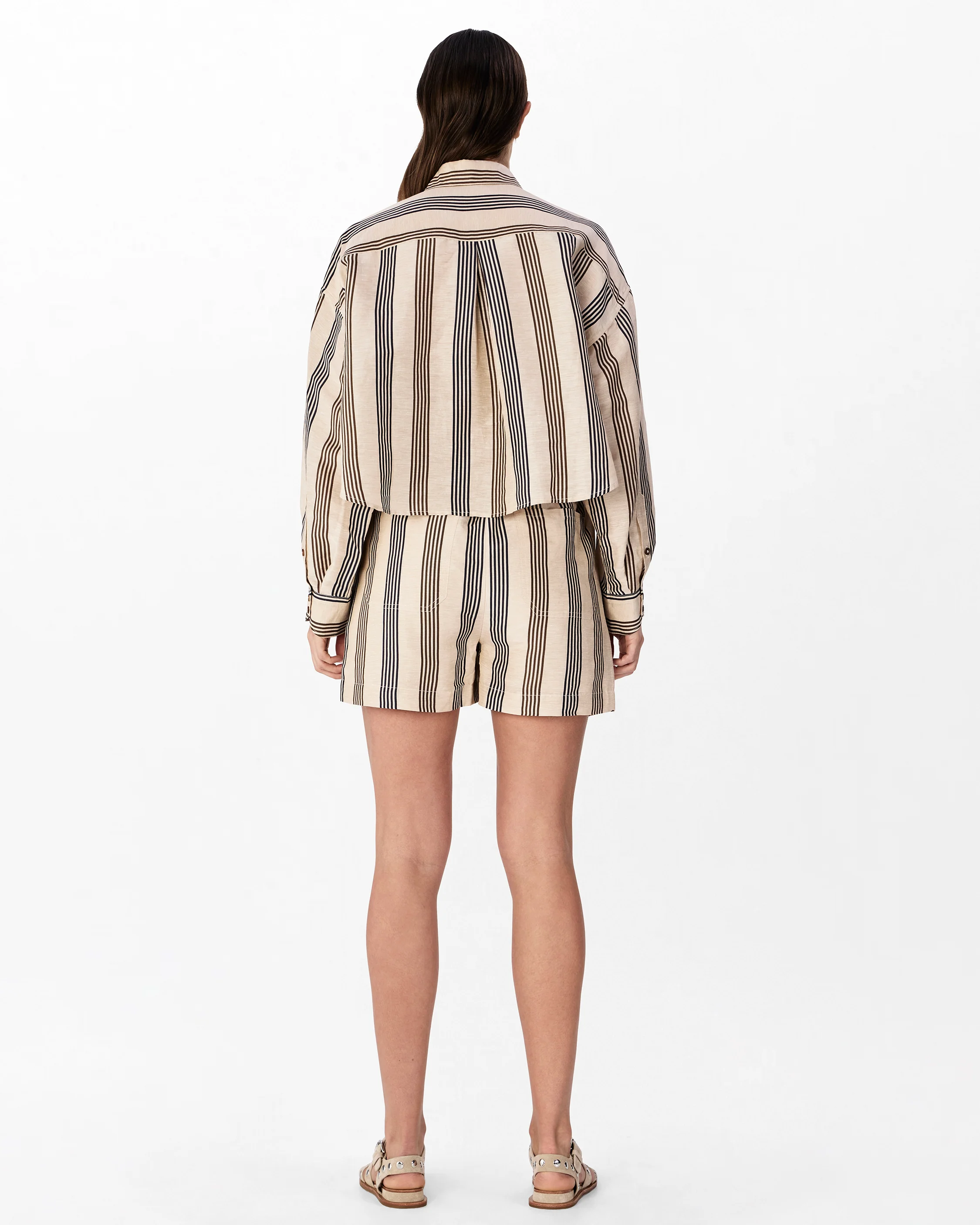 Beatrice Cropped Linen Shirt - Image 5