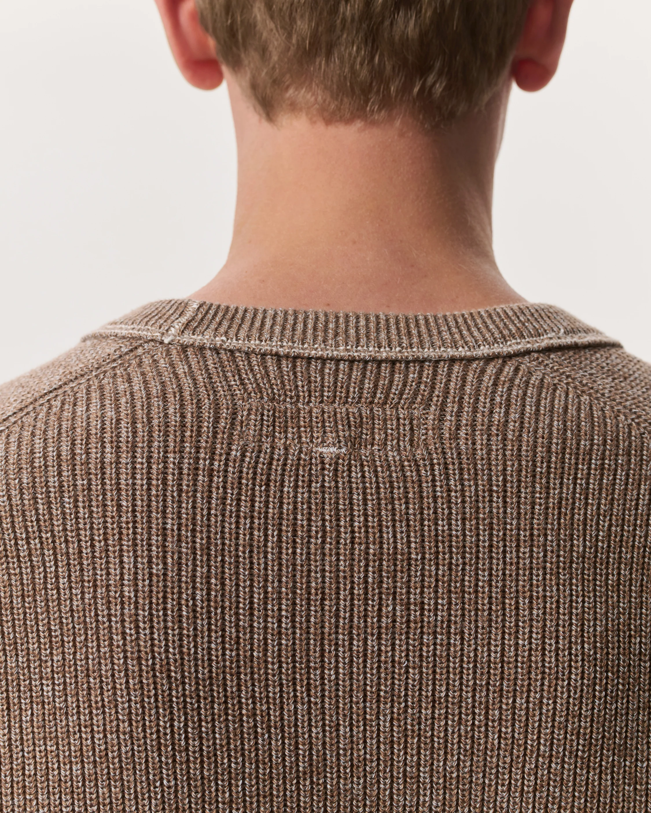 Gabe Spliced Cotton-Blend Crewneck Sweater - Image 6