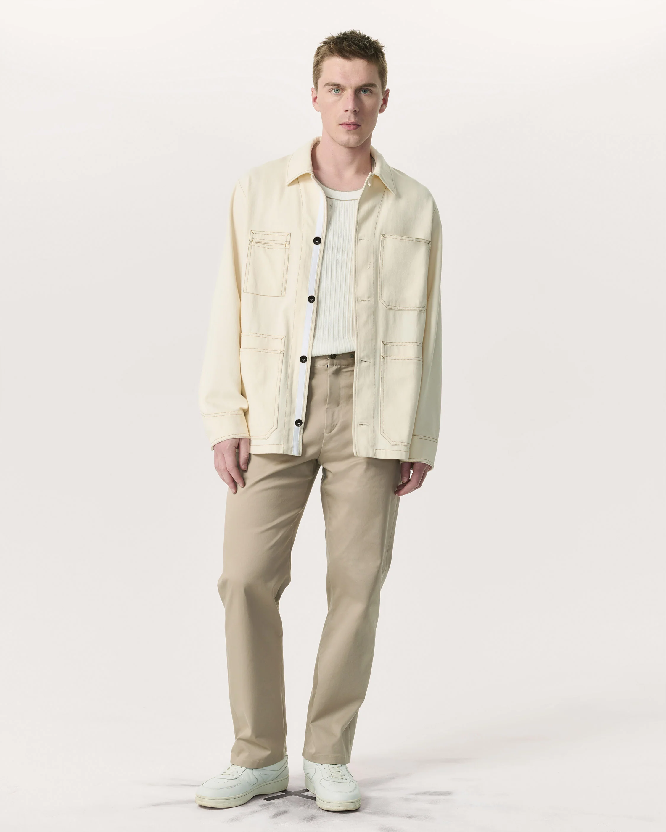 Haydon Straight Fit Cotton Chino Pants