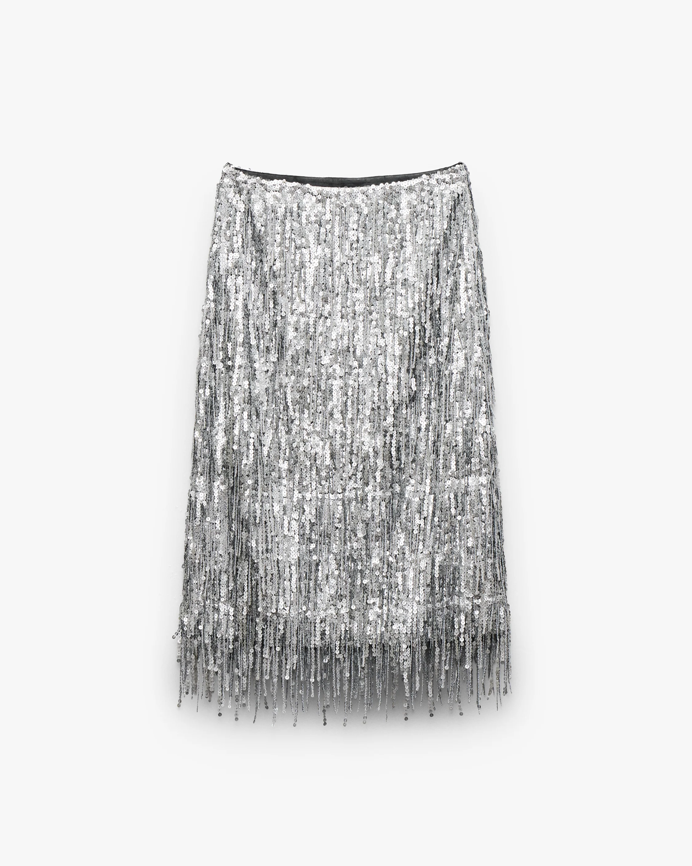 Billie Sequined Tassel Midi Skirt - Image 2