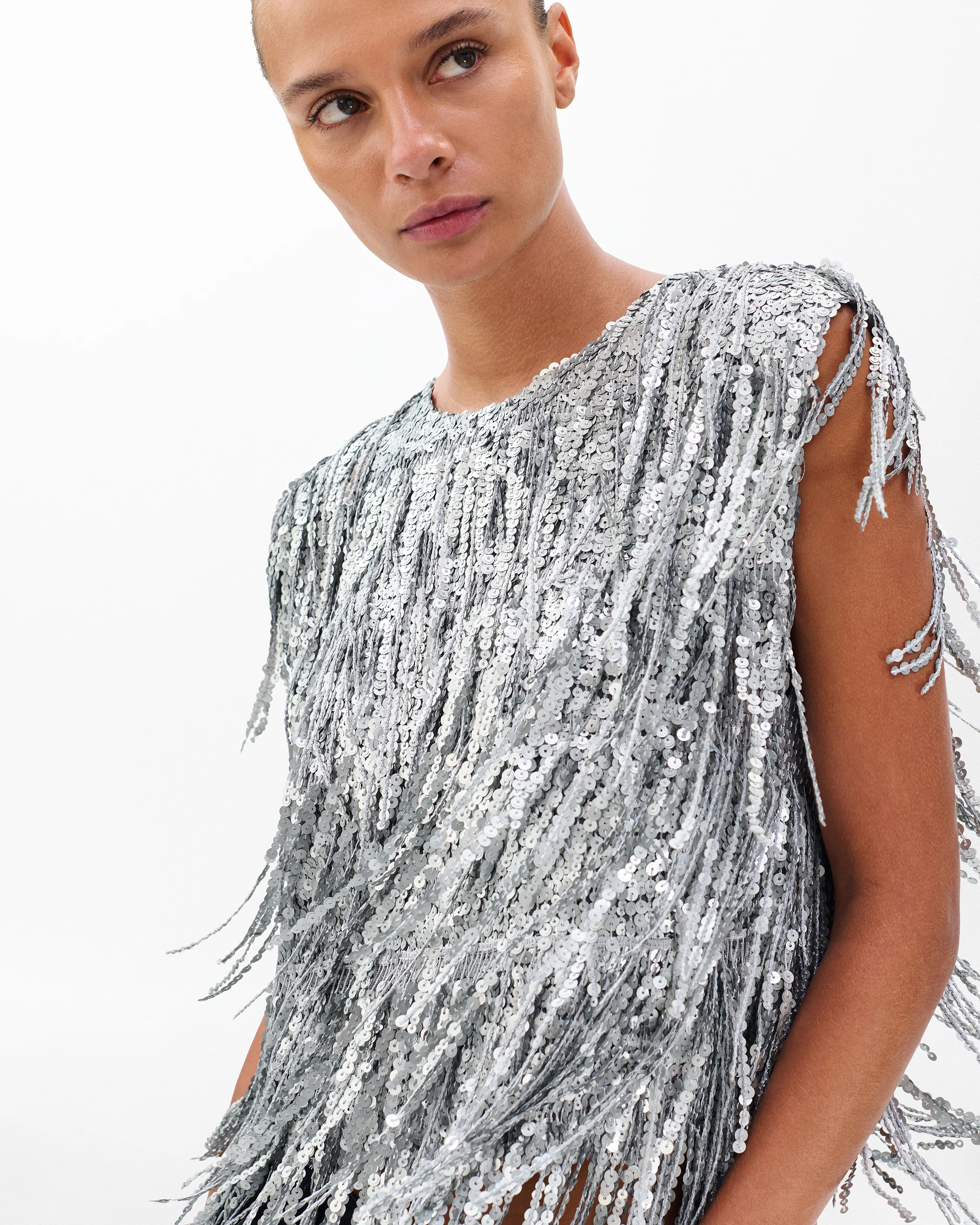Billie Sequined Tassel Top - Image 4