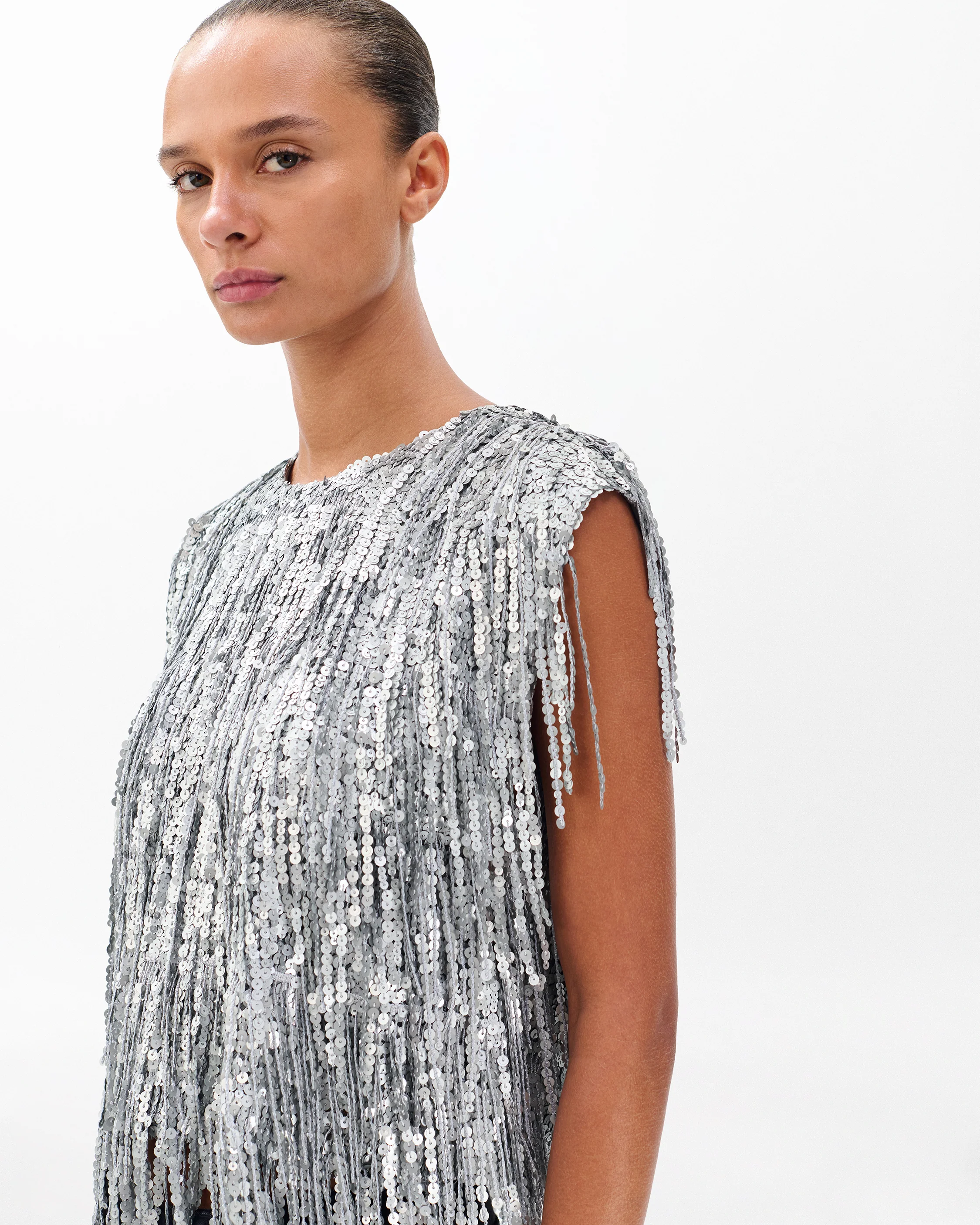 Billie Sequined Tassel Top - Image 5