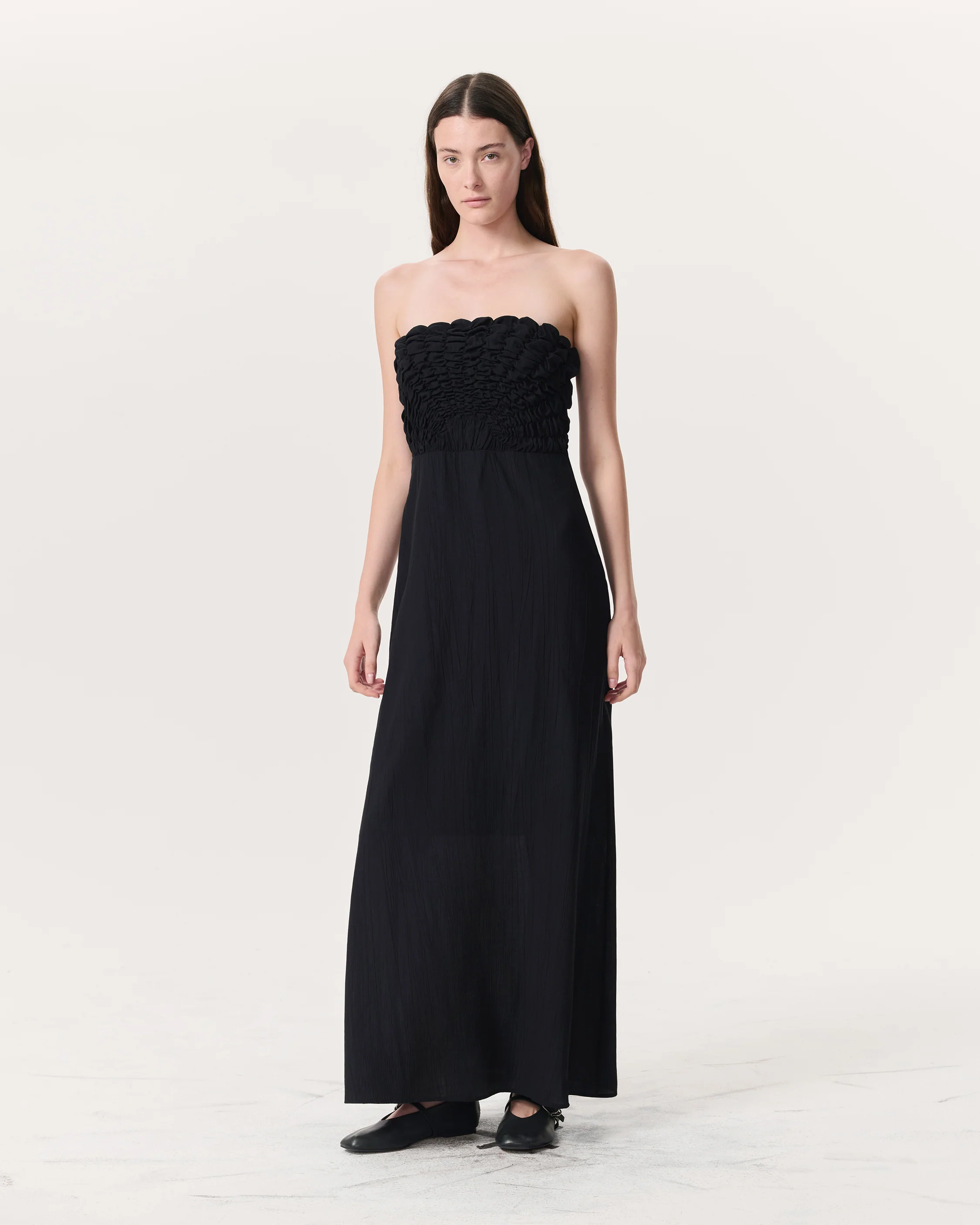Catalina Ruched Maxi Dress