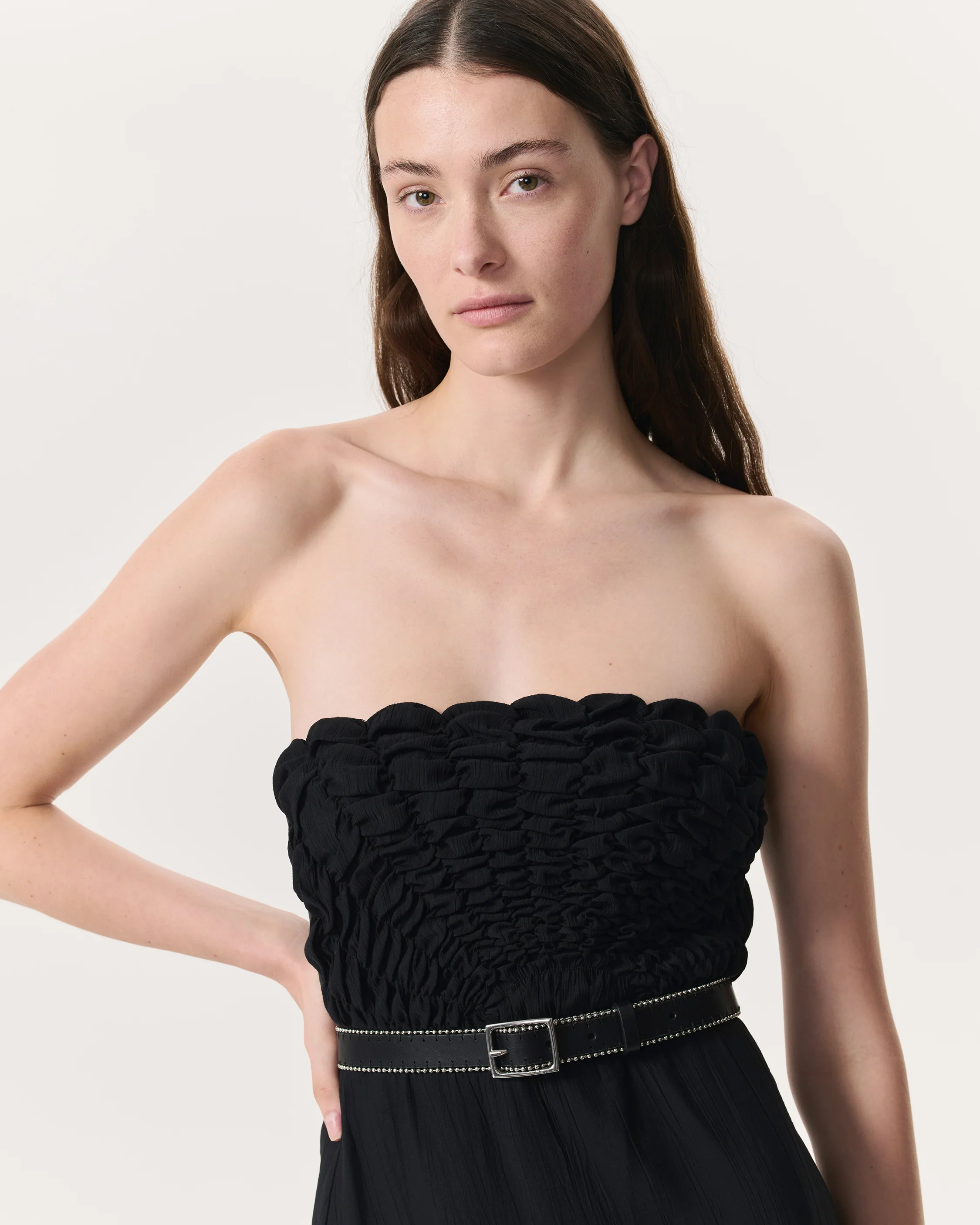 Catalina Ruched Maxi Dress - Image 3