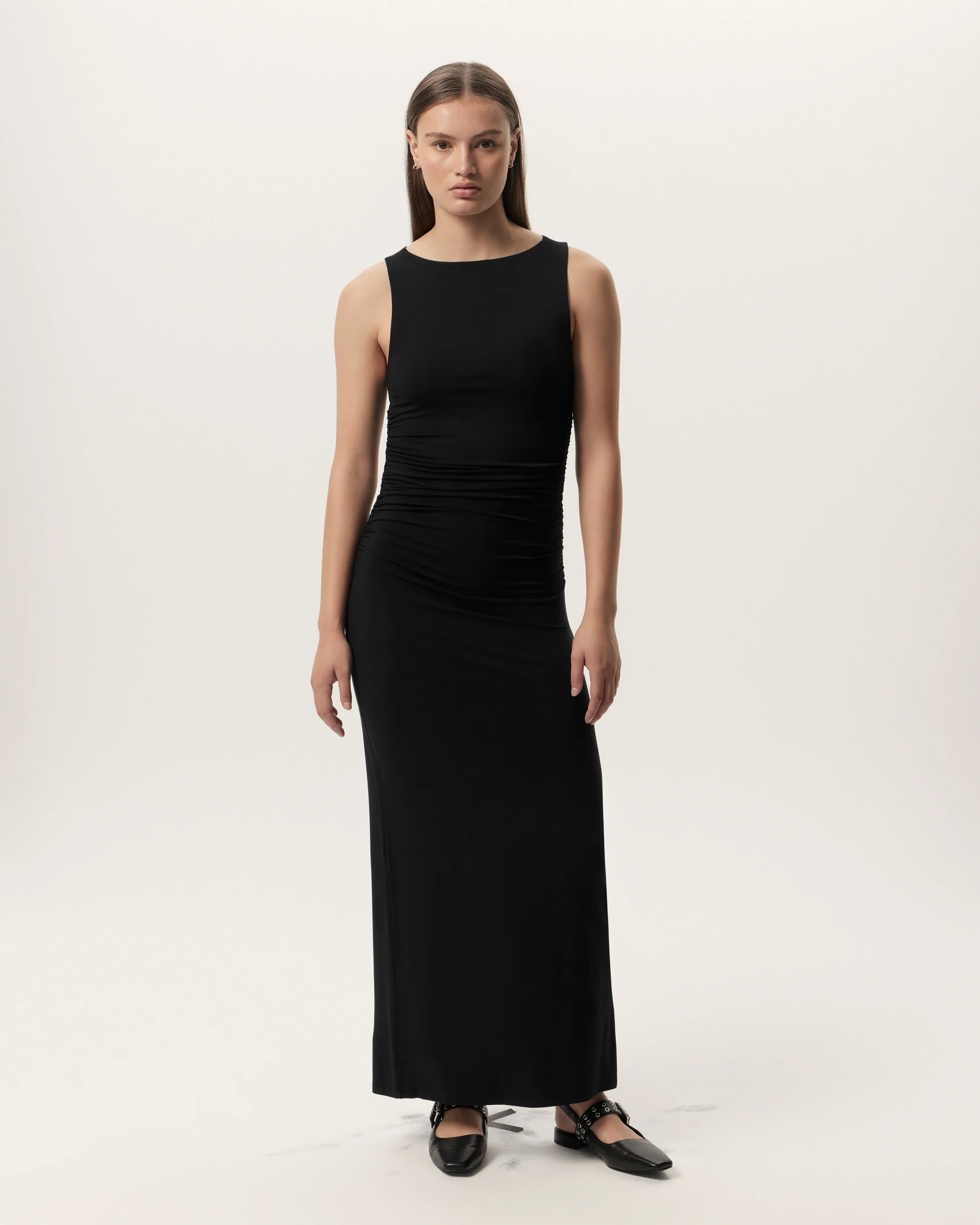 Luca Shirred Maxi Dress
