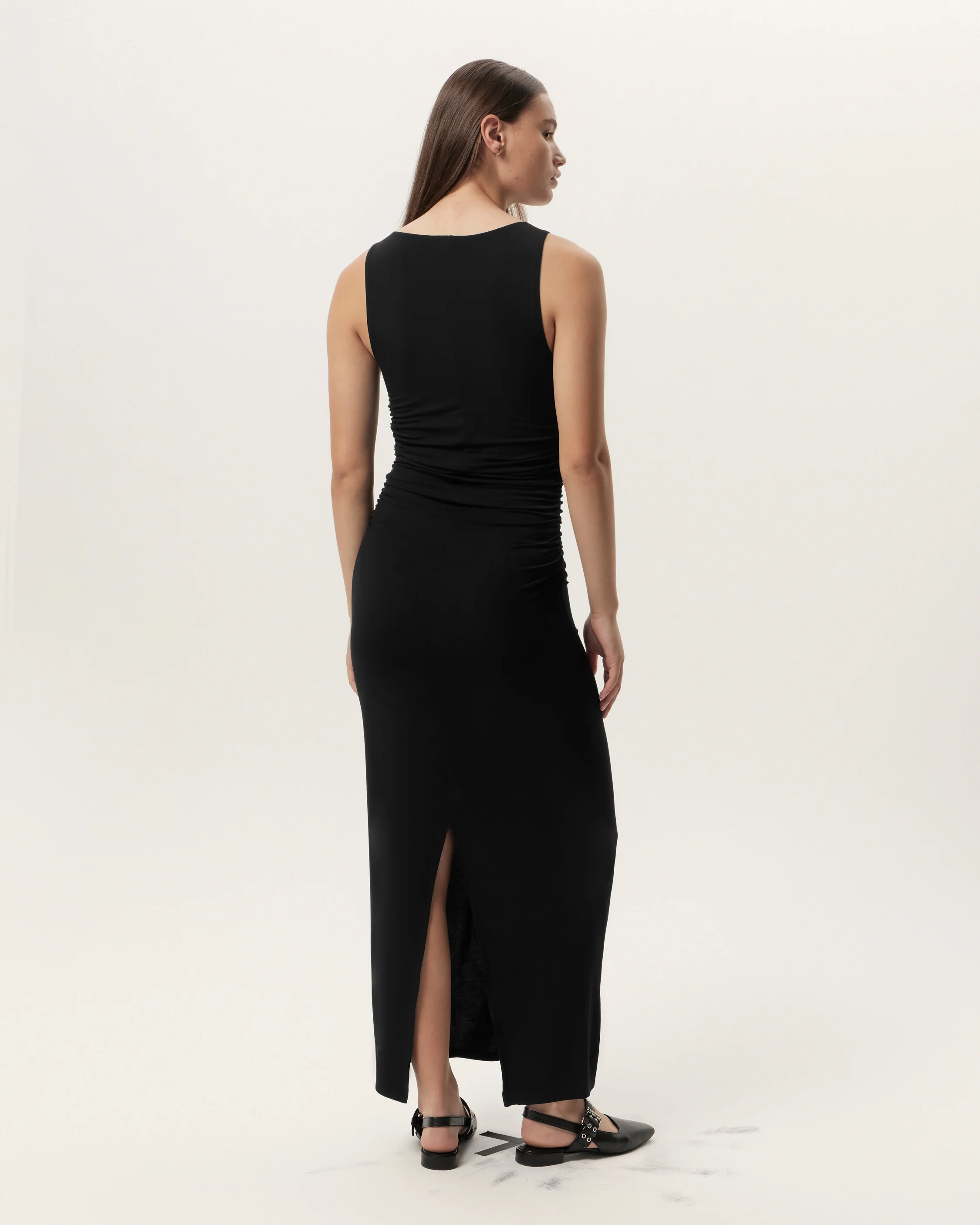 Luca Shirred Maxi Dress - Image 5