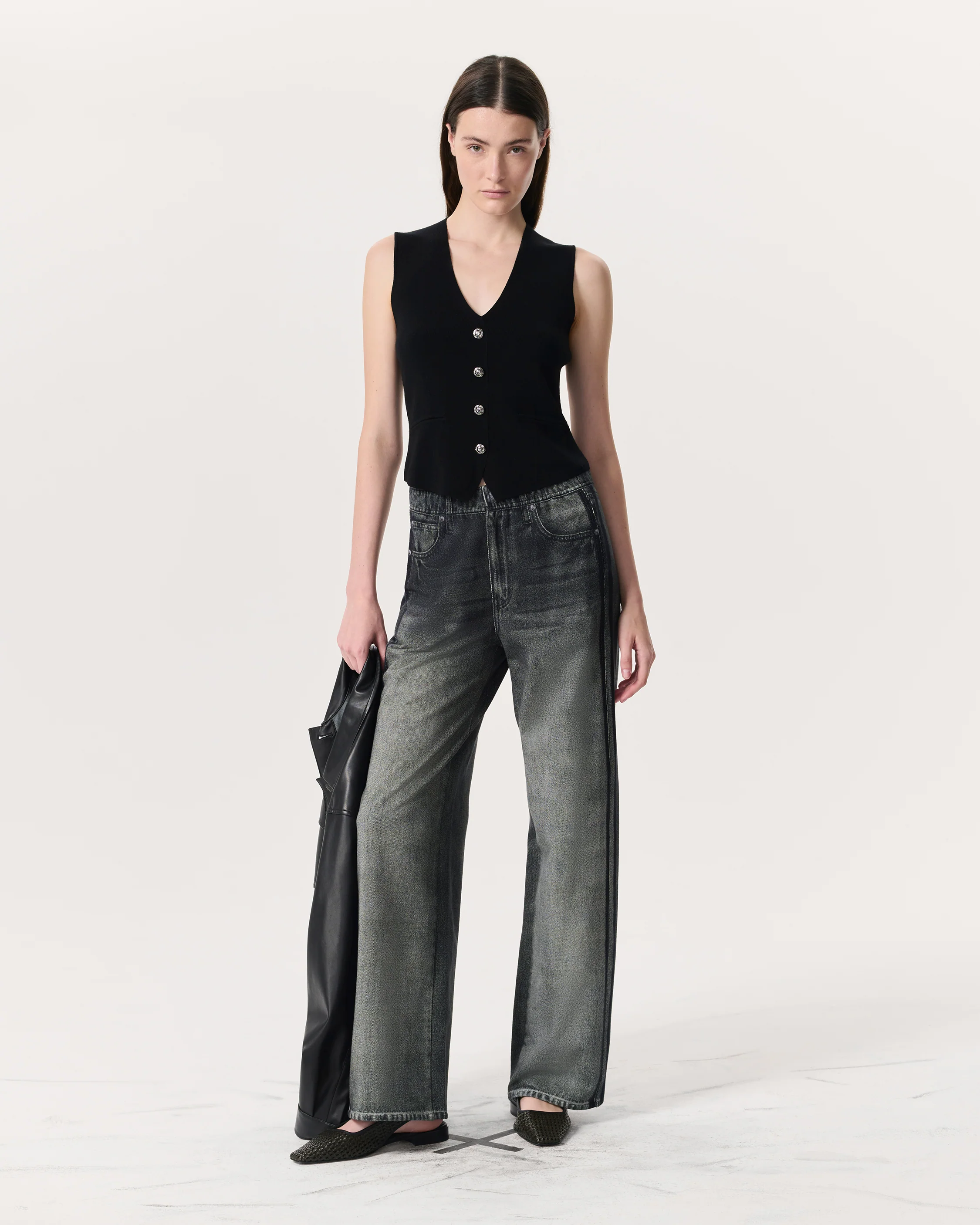 rb Miramar Terry Wide-Leg Track Pants