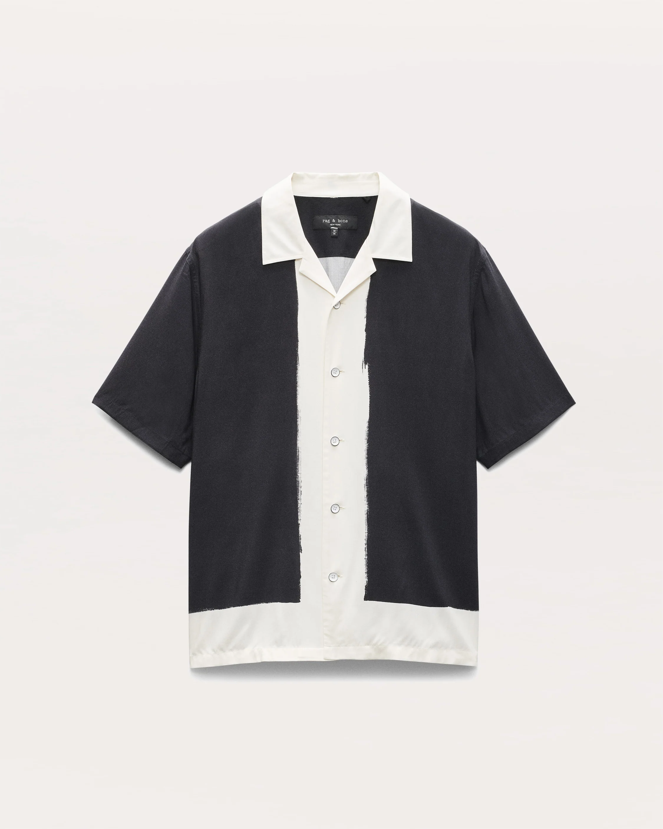 Avery Relaxed Fit Painterly Print Woven Shirt - Image 2