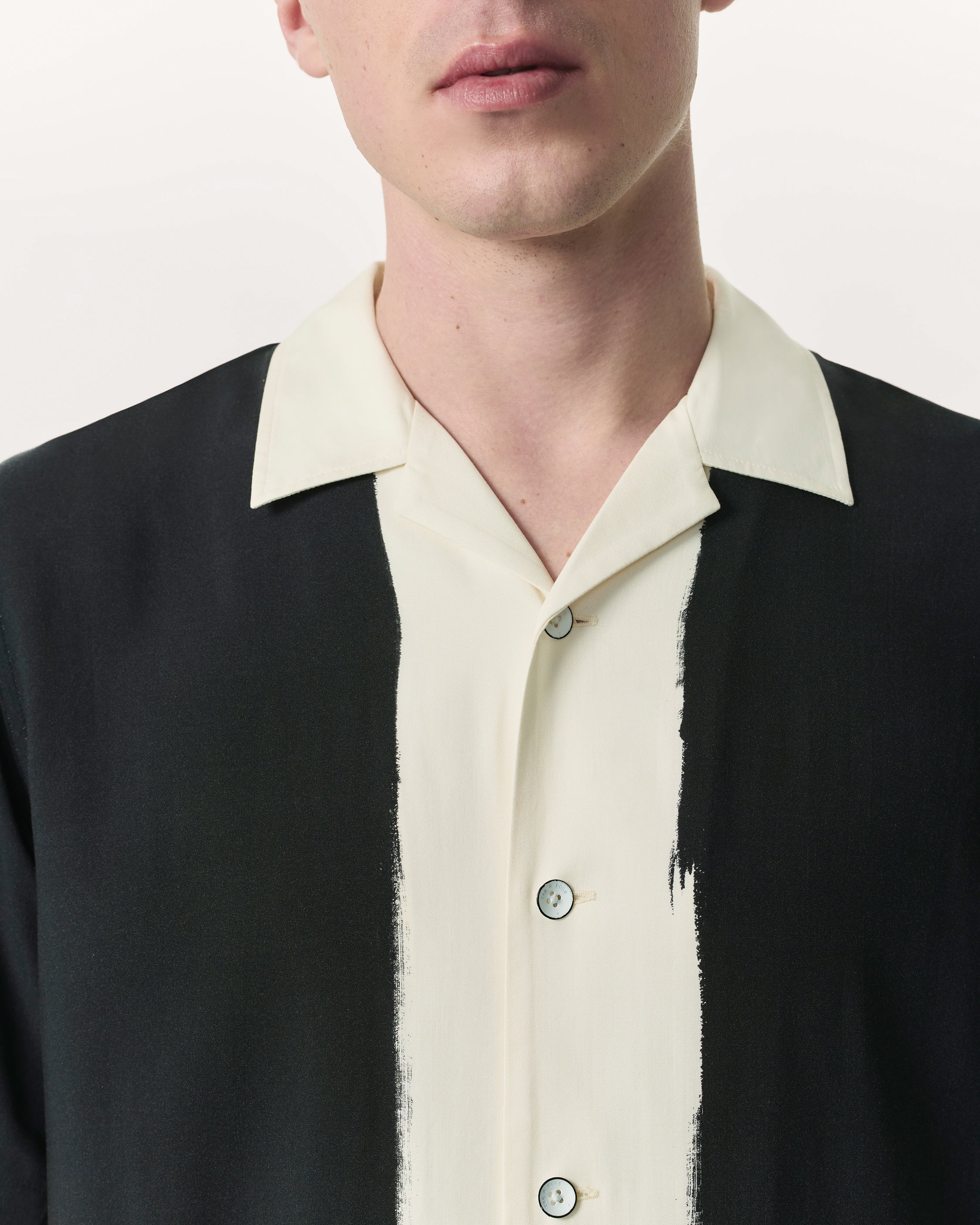 Avery Relaxed Fit Painterly Print Woven Shirt - Image 3