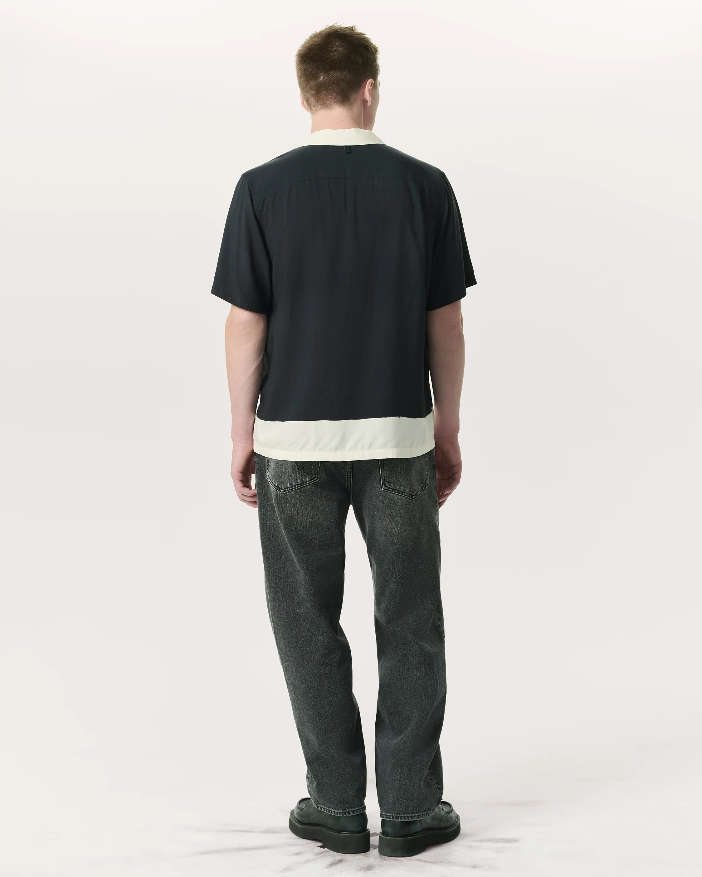 Avery Relaxed Fit Painterly Print Woven Shirt - Image 5