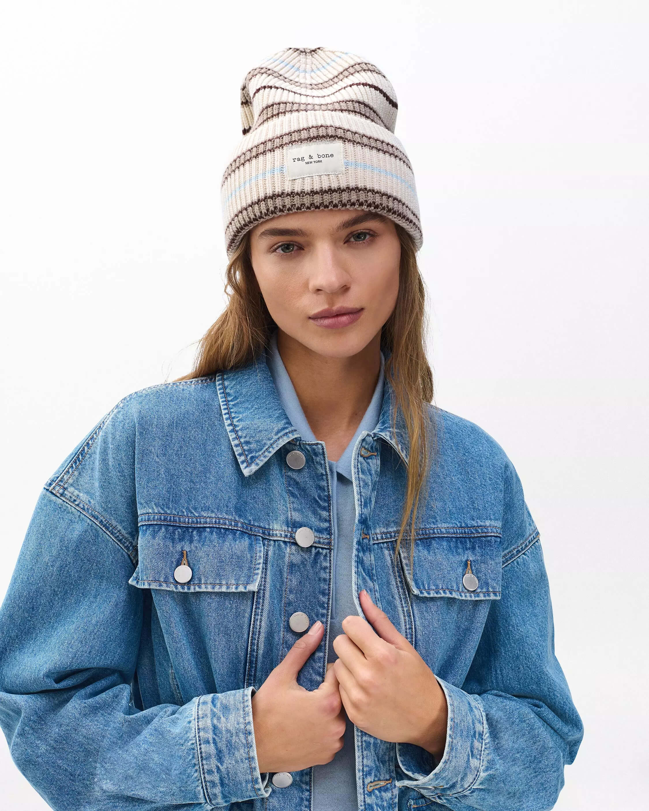 Blake Mutli-Stripe Beanie - Image 2