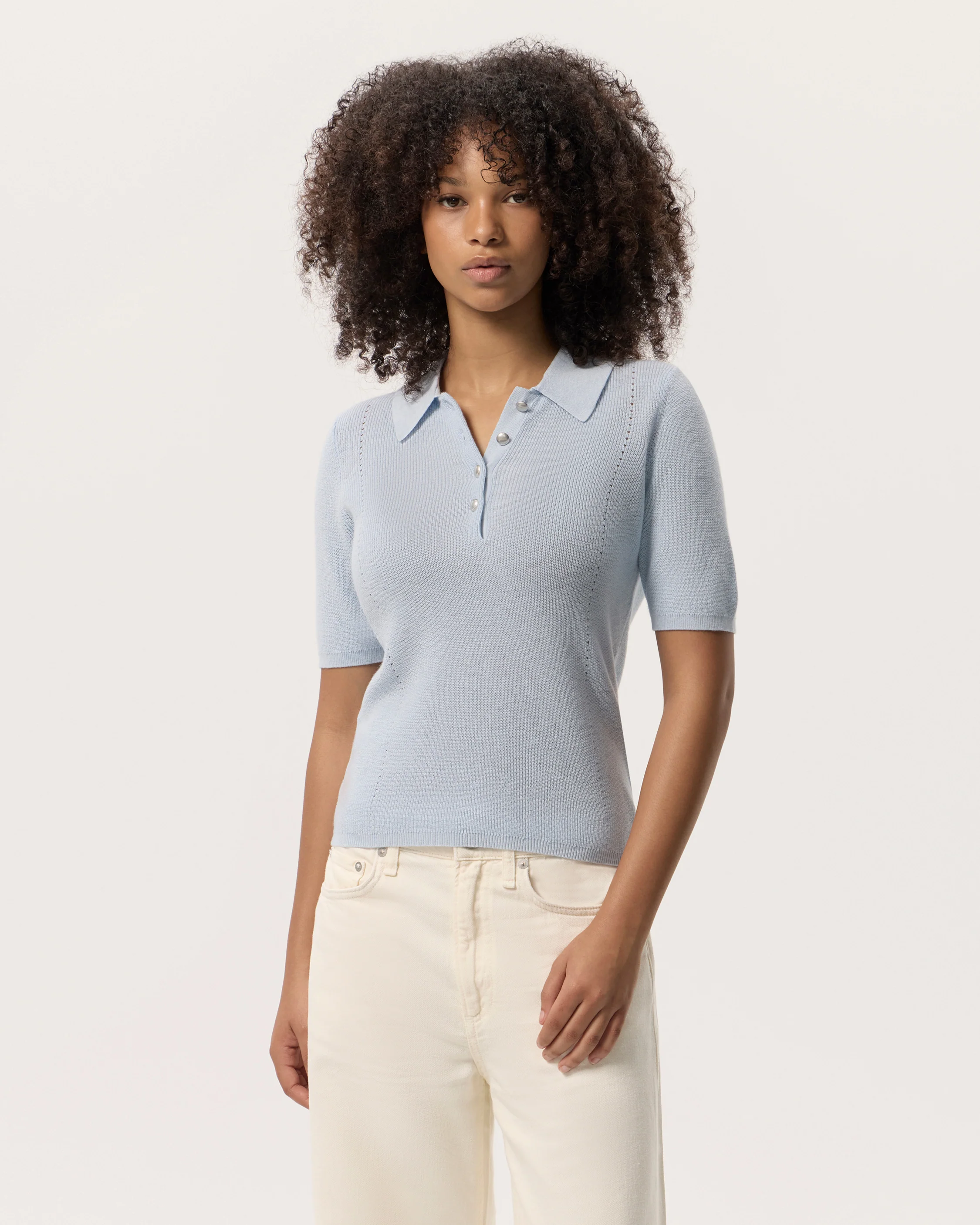 Darcey Cotton Cash Short Sleeve Polo