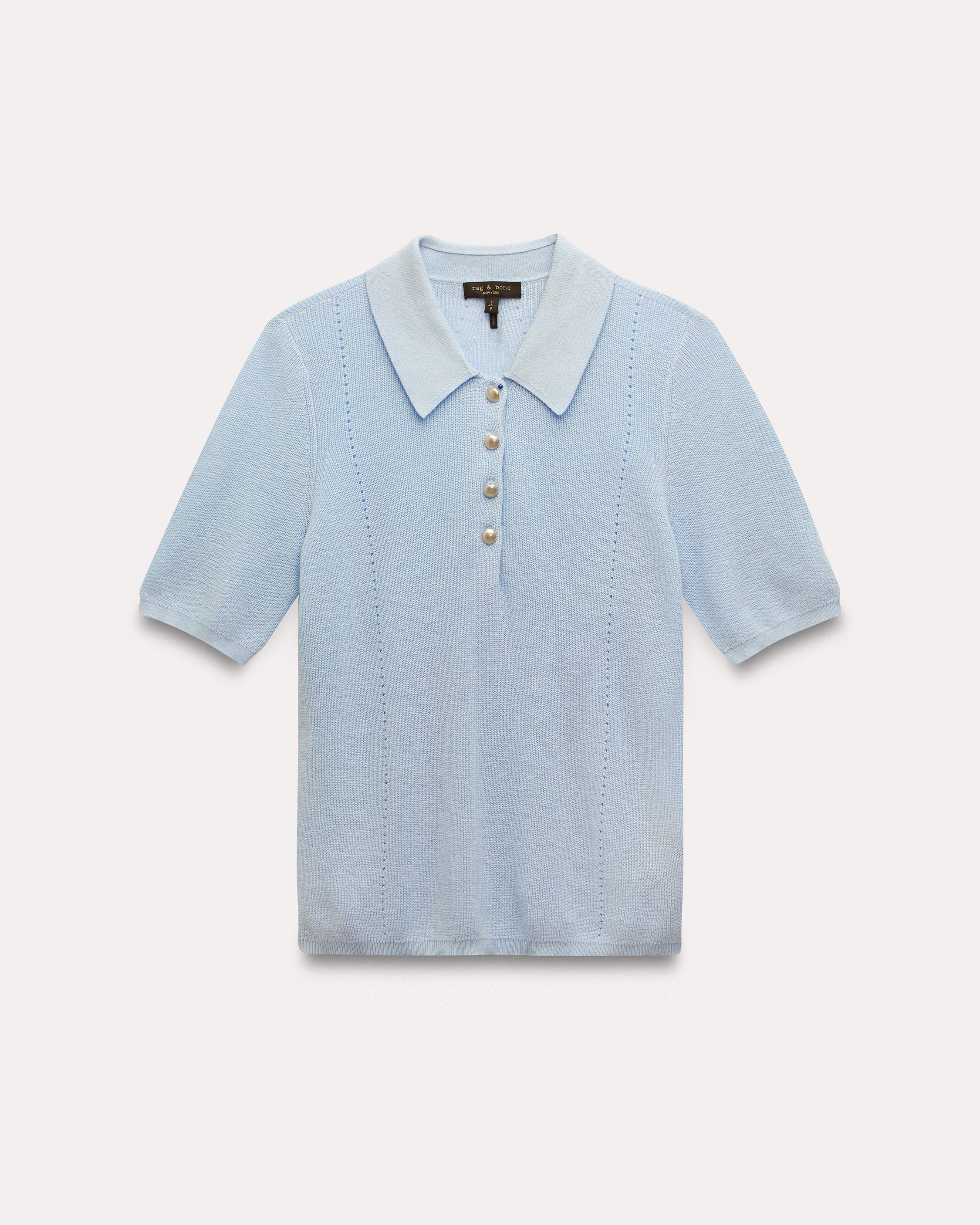 Darcey Cotton Cash Short Sleeve Polo - Image 2