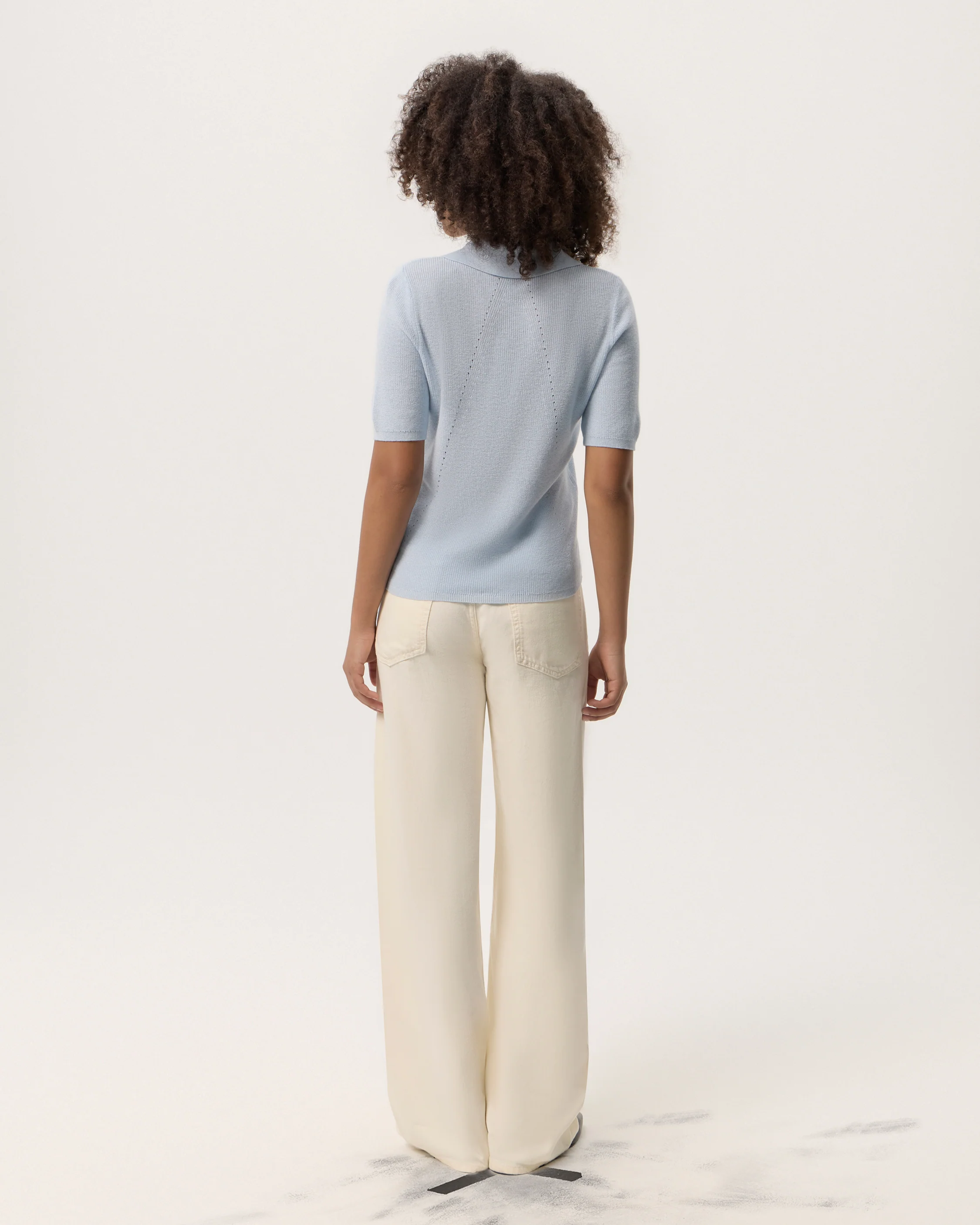 Darcey Cotton Cash Short Sleeve Polo - Image 6