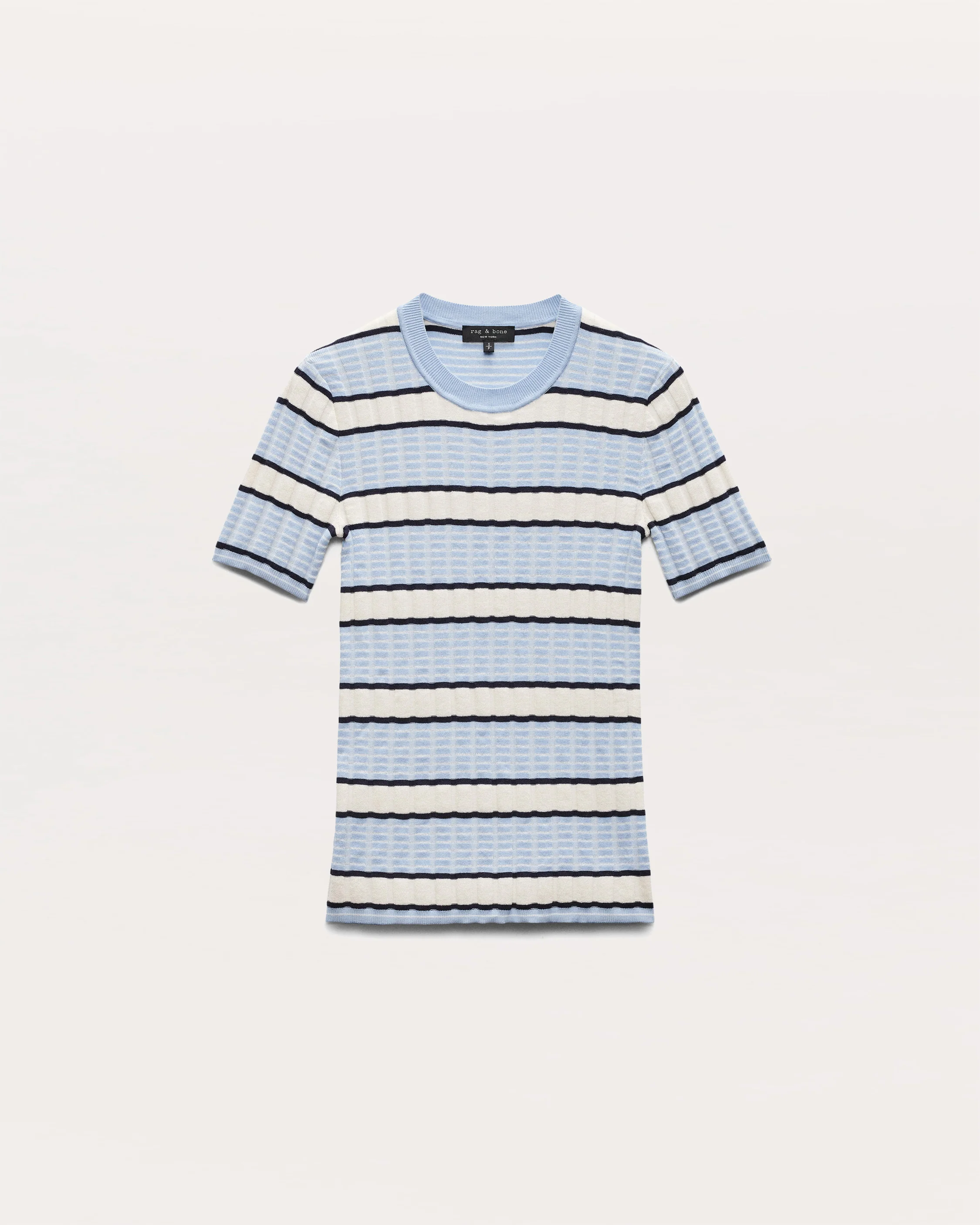 Eloise Striped Short-Sleeve Sweater - Image 2