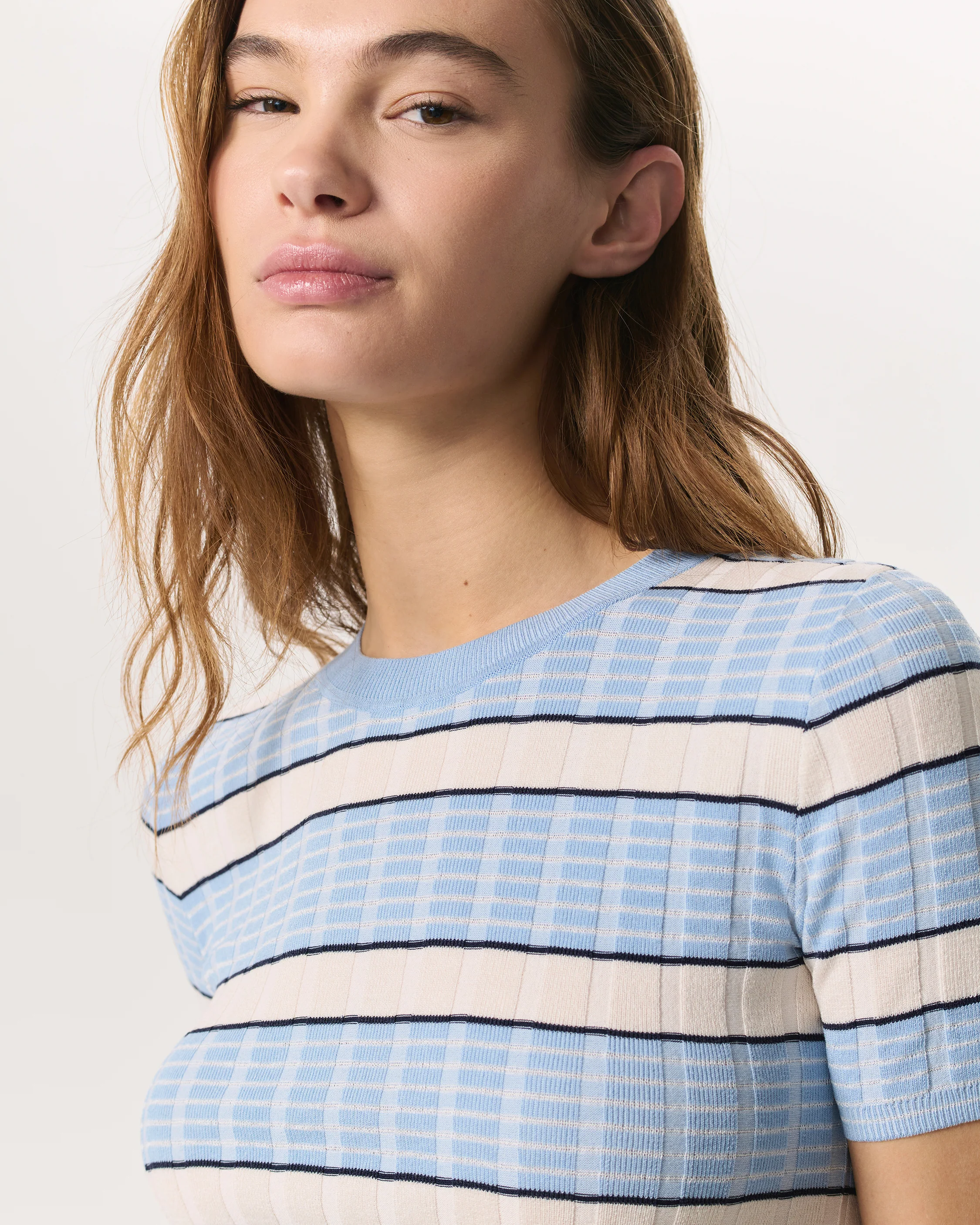 Eloise Striped Short-Sleeve Sweater - Image 6