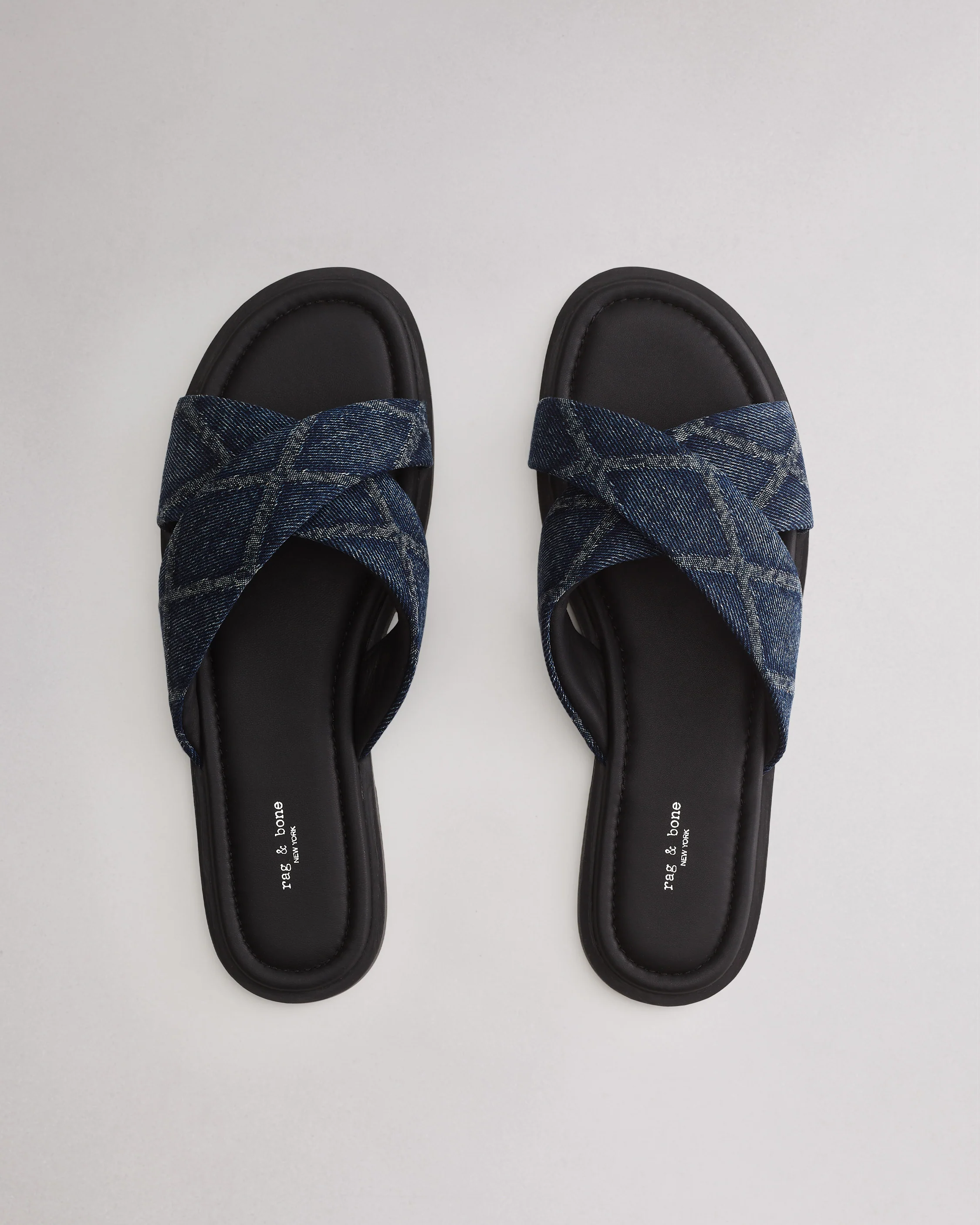 Geo Denim Strap Sandal - Image 4