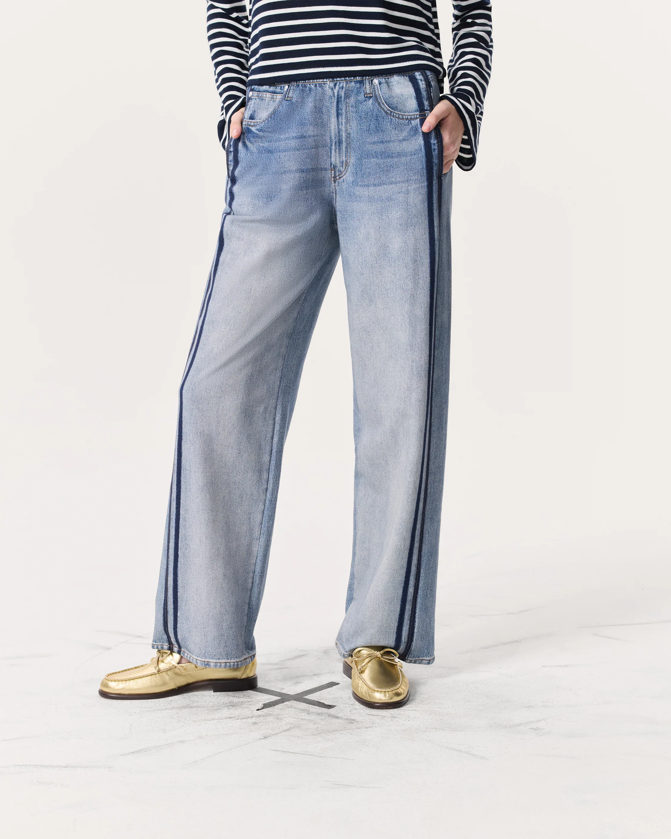 rb Miramar Terry Wide-Leg Track Pants - Image 3