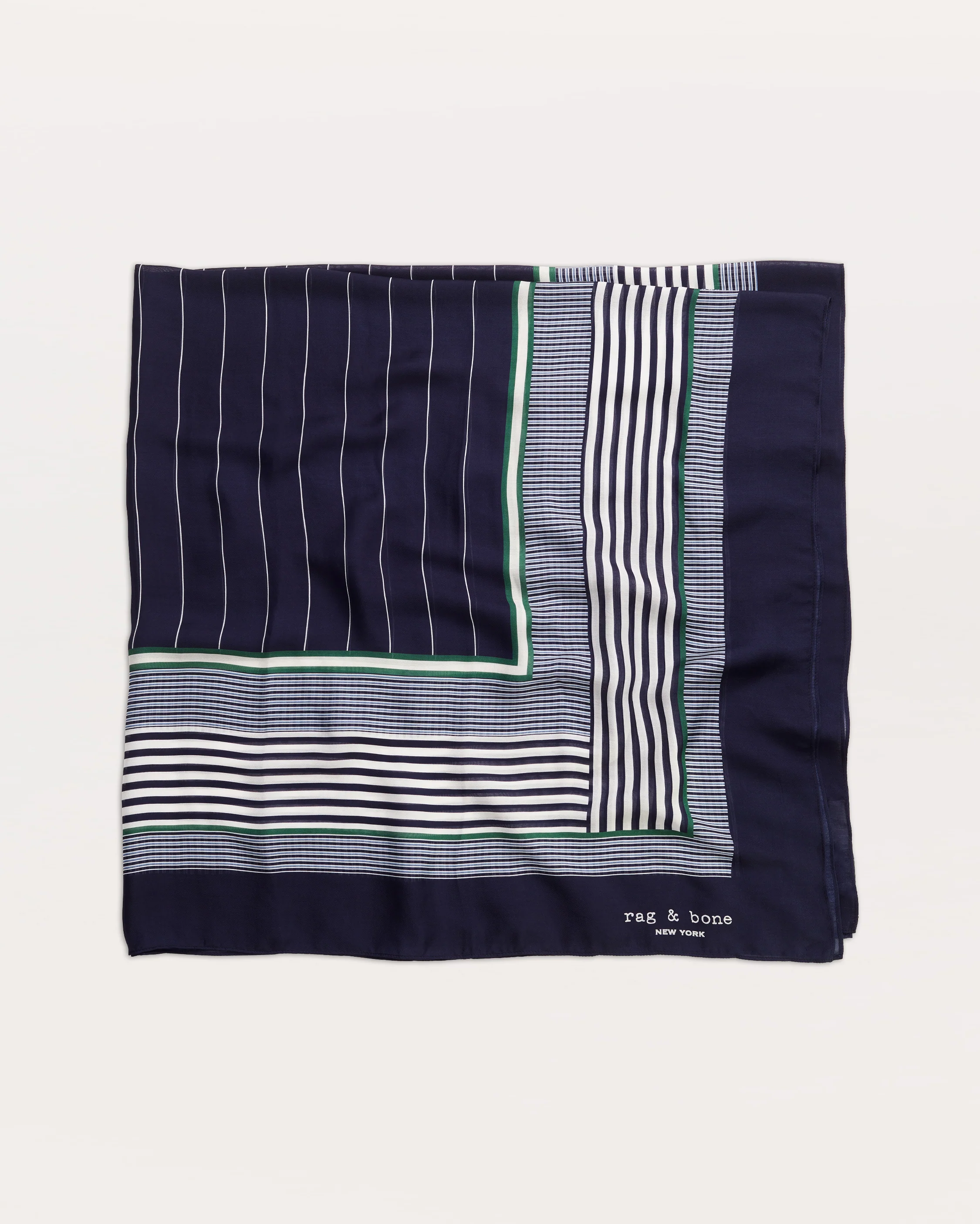 Striped Modal-Silk Scarf