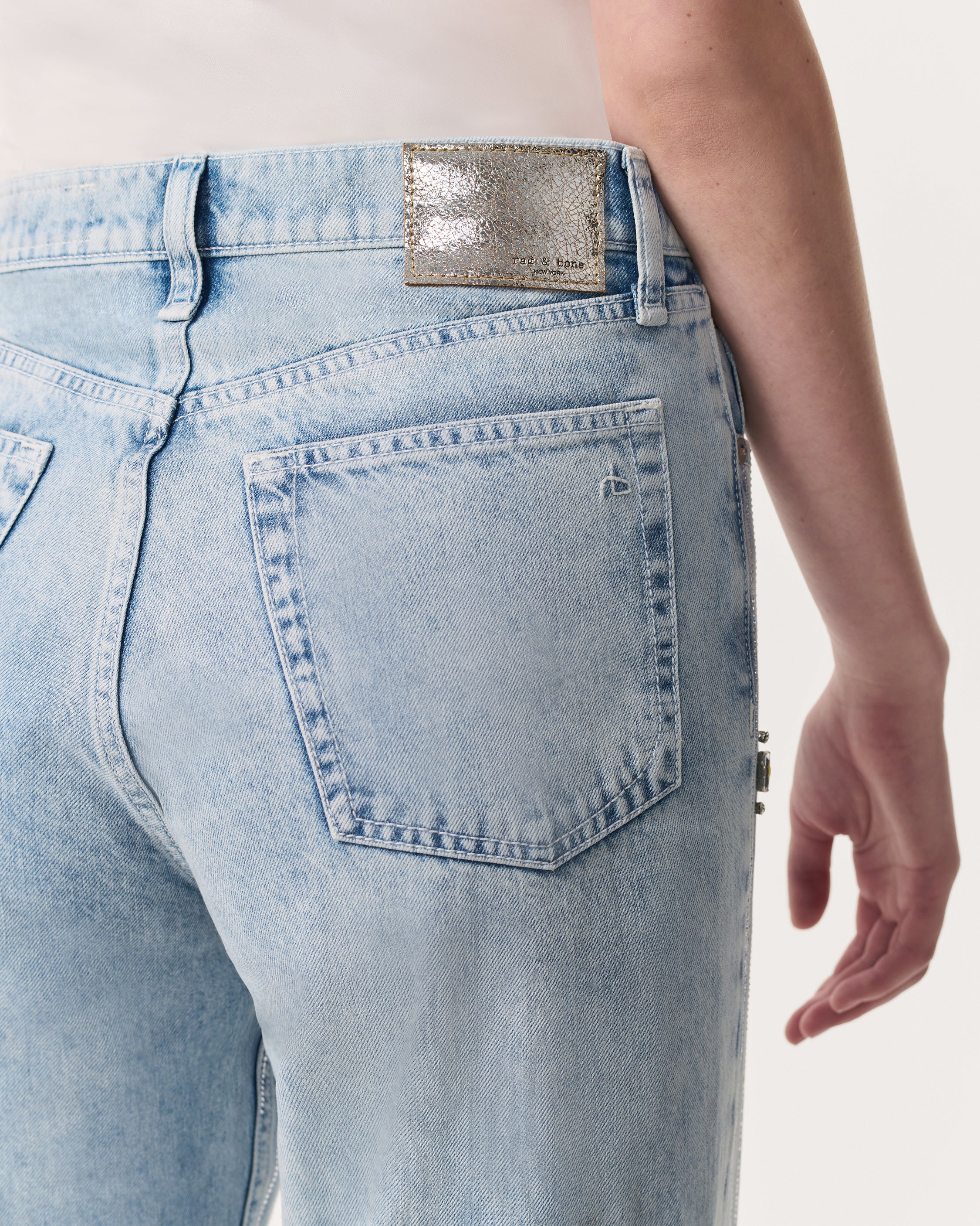 Shea Embellished Relaxed Straight Jeans - Image 6