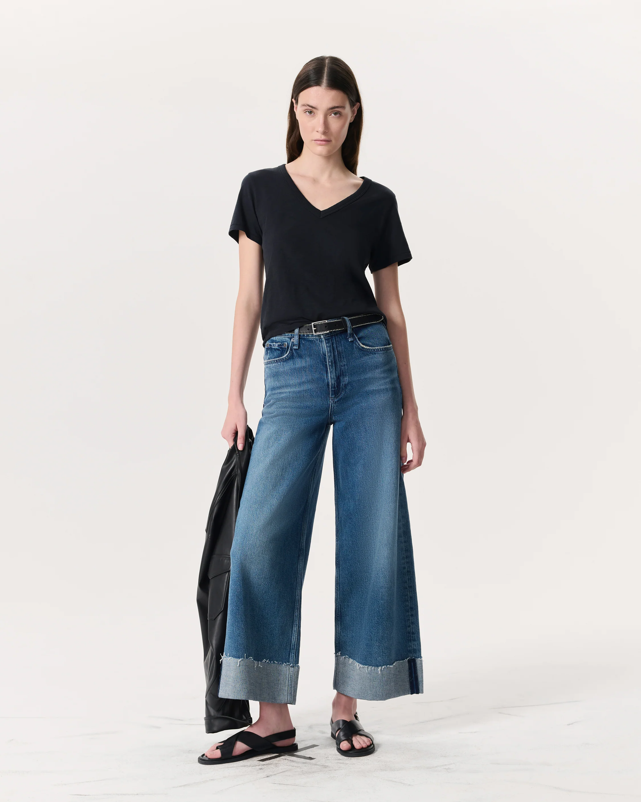 Sofie Ankle-Length Wide-Leg Jeans
