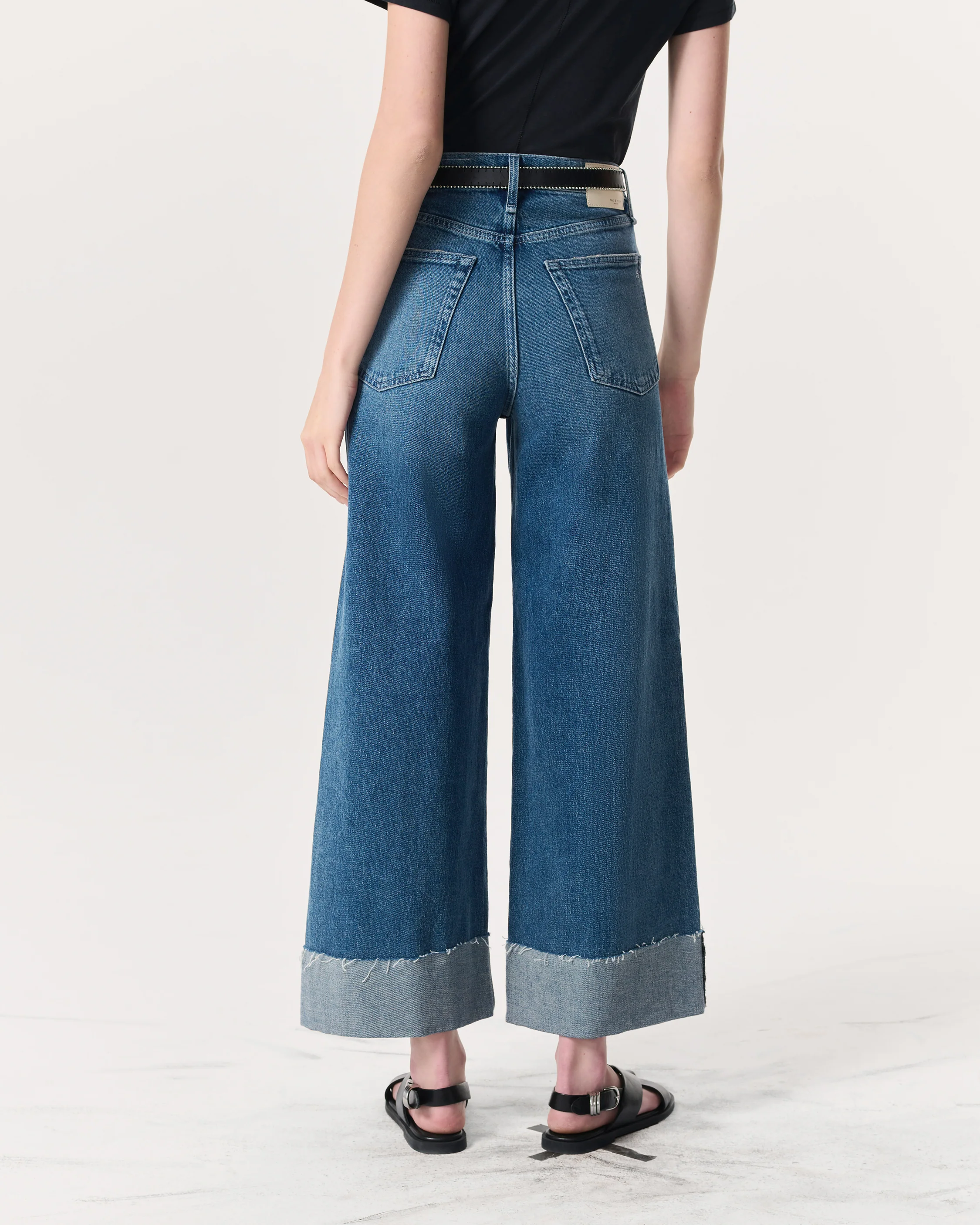 Sofie Ankle-Length Wide-Leg Jeans - Image 5
