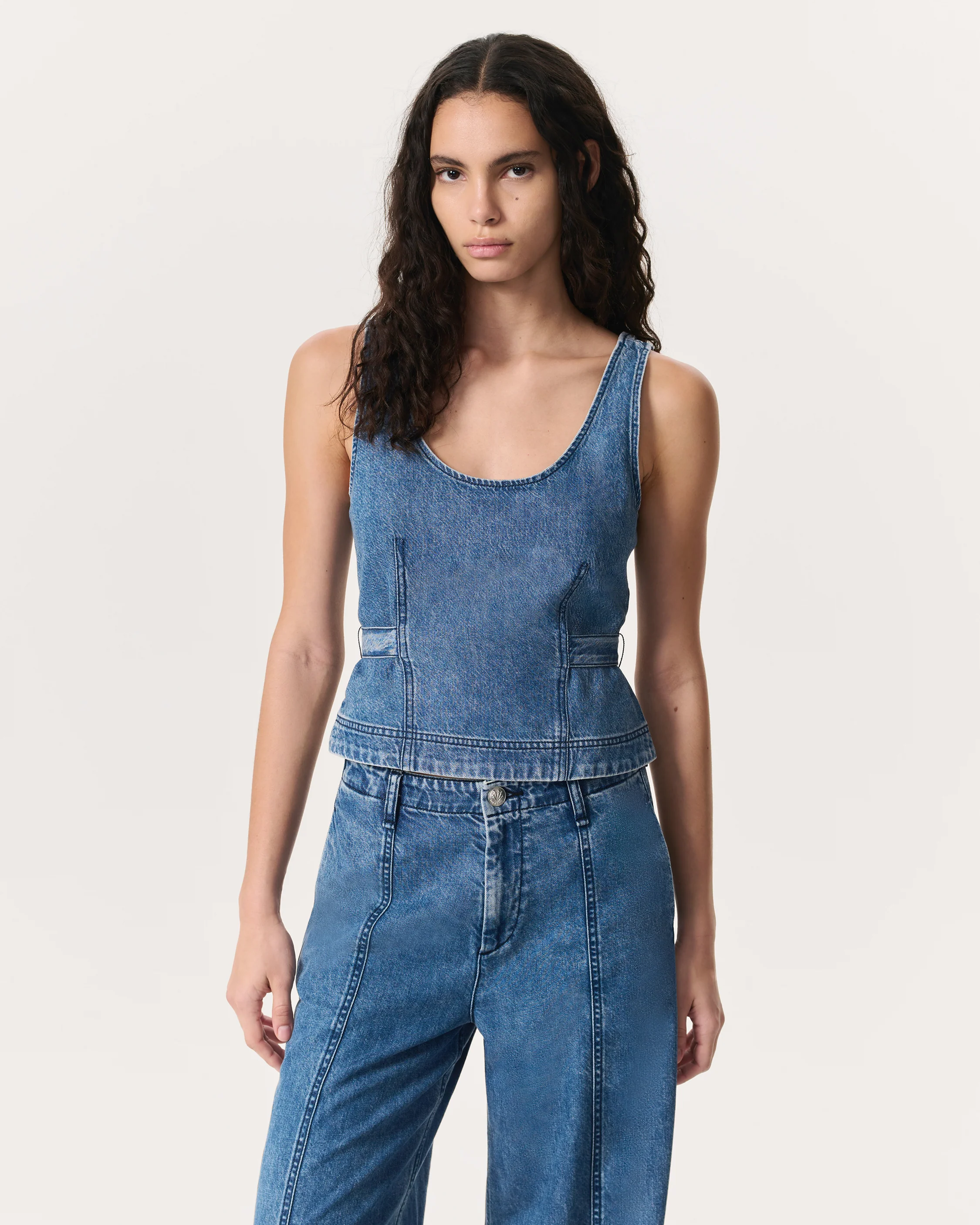 Ultra Featherweight Estelle Denim Top