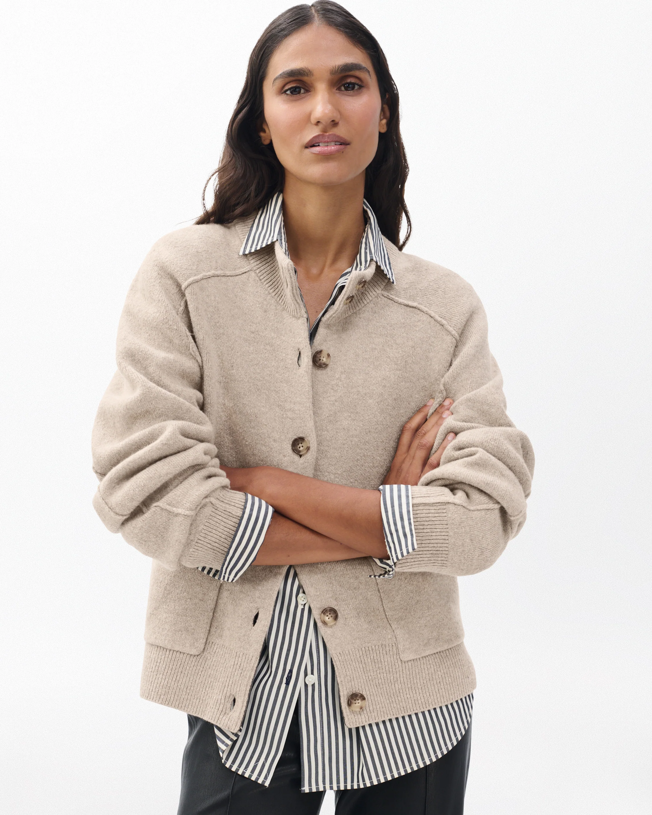 Bridget Mockneck Cardigan