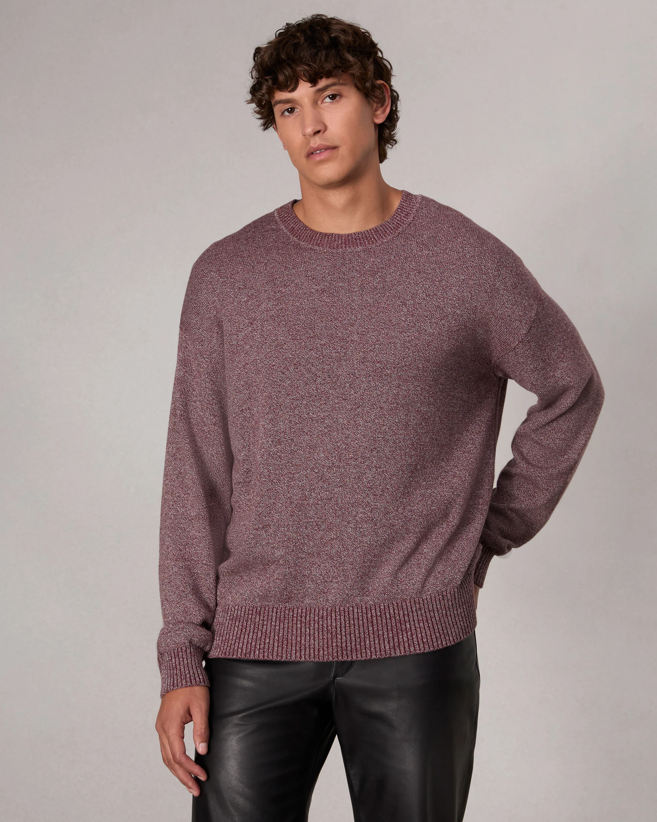Marled Cotton Sweater