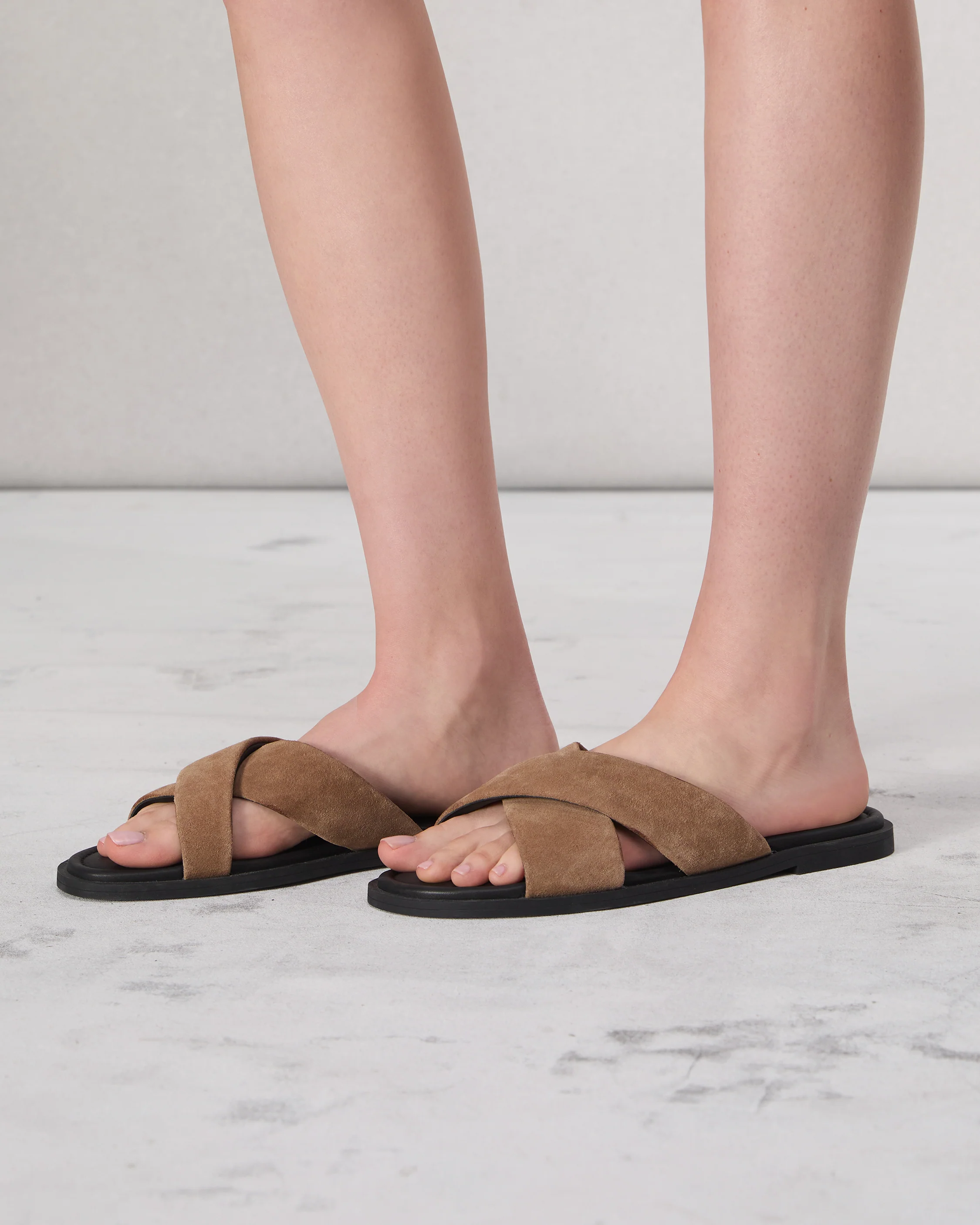 Geo Suede Strap Sandal - Image 2