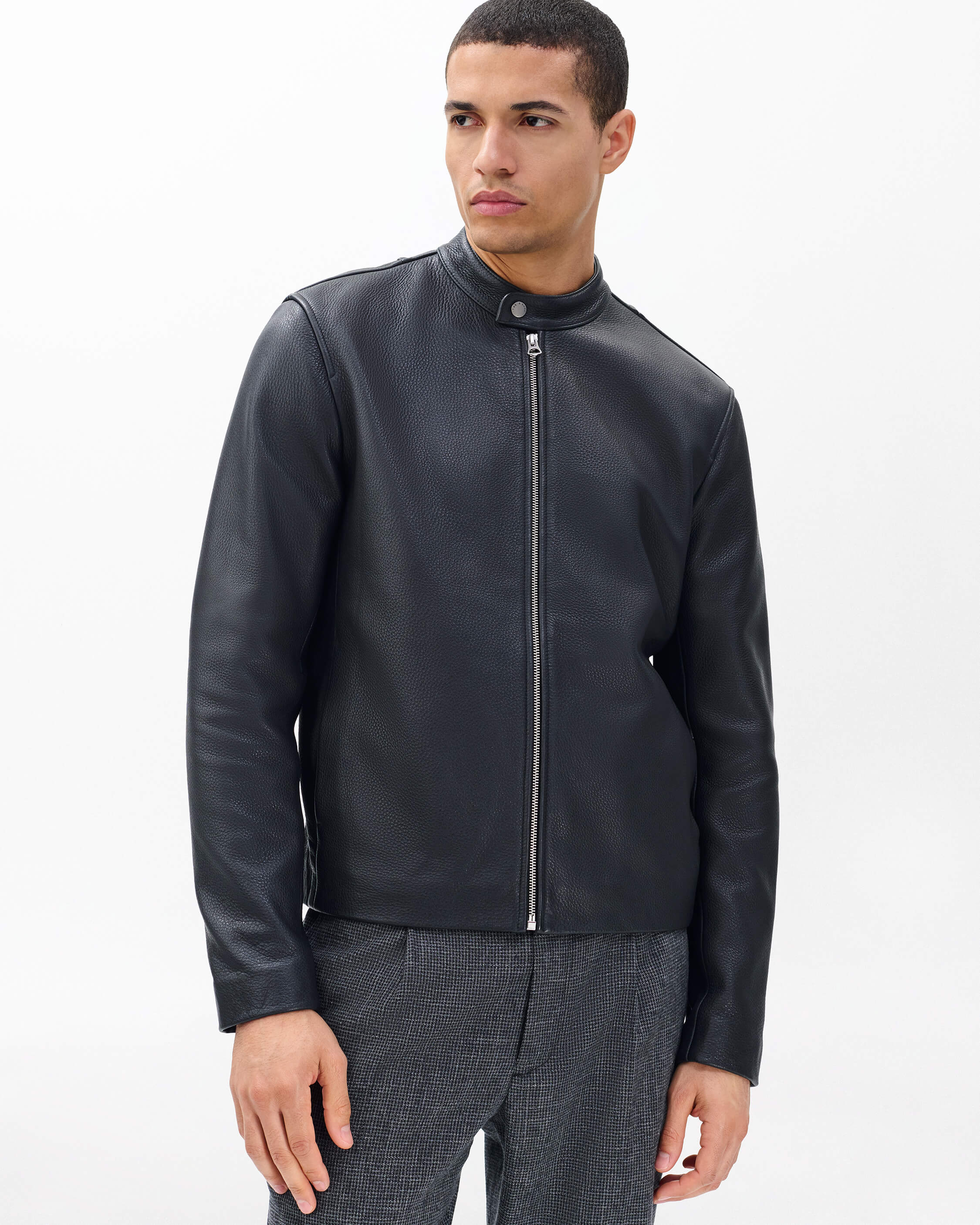Café Racer Leather Jacket