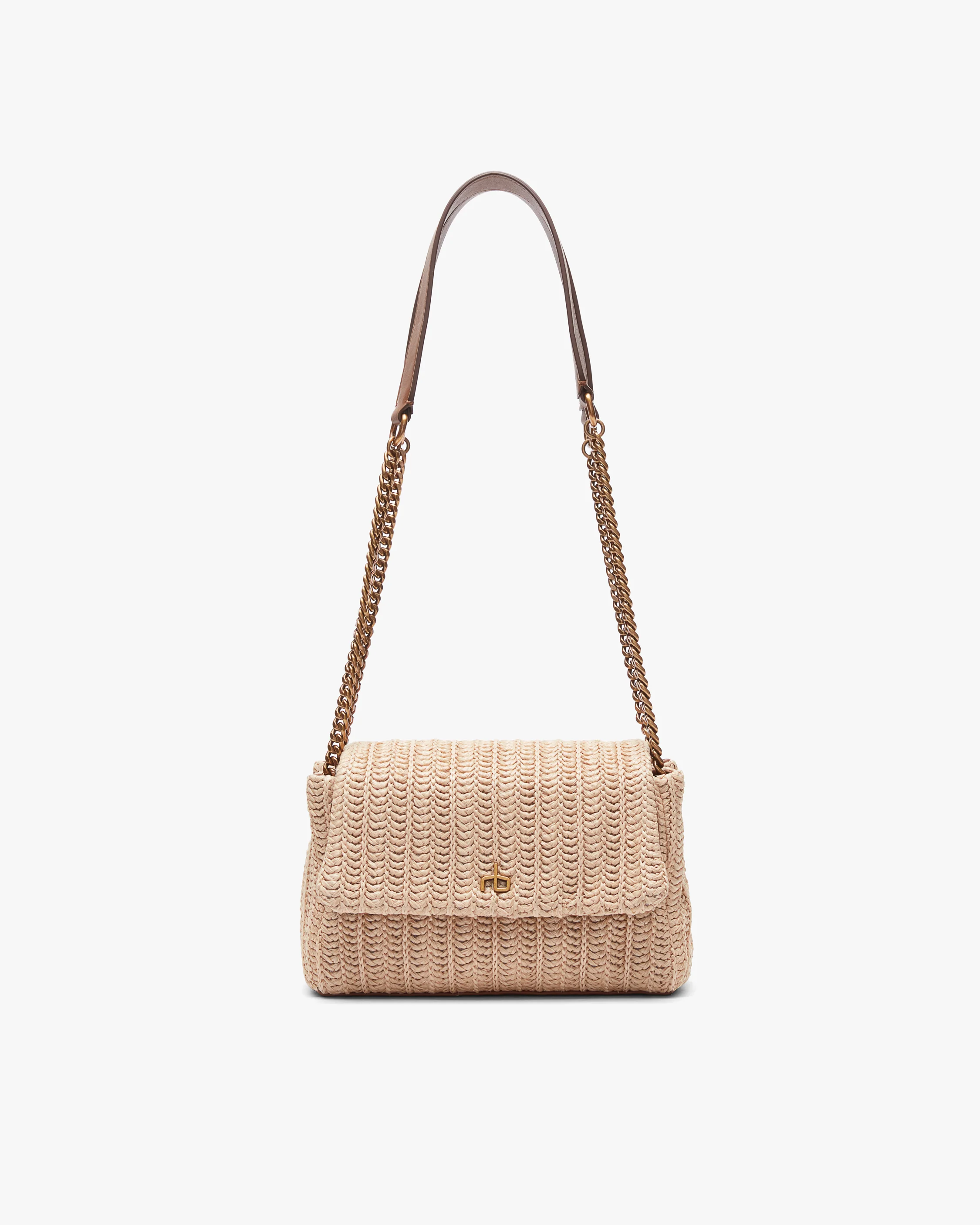 Chelsea Small Straw Flap Bag