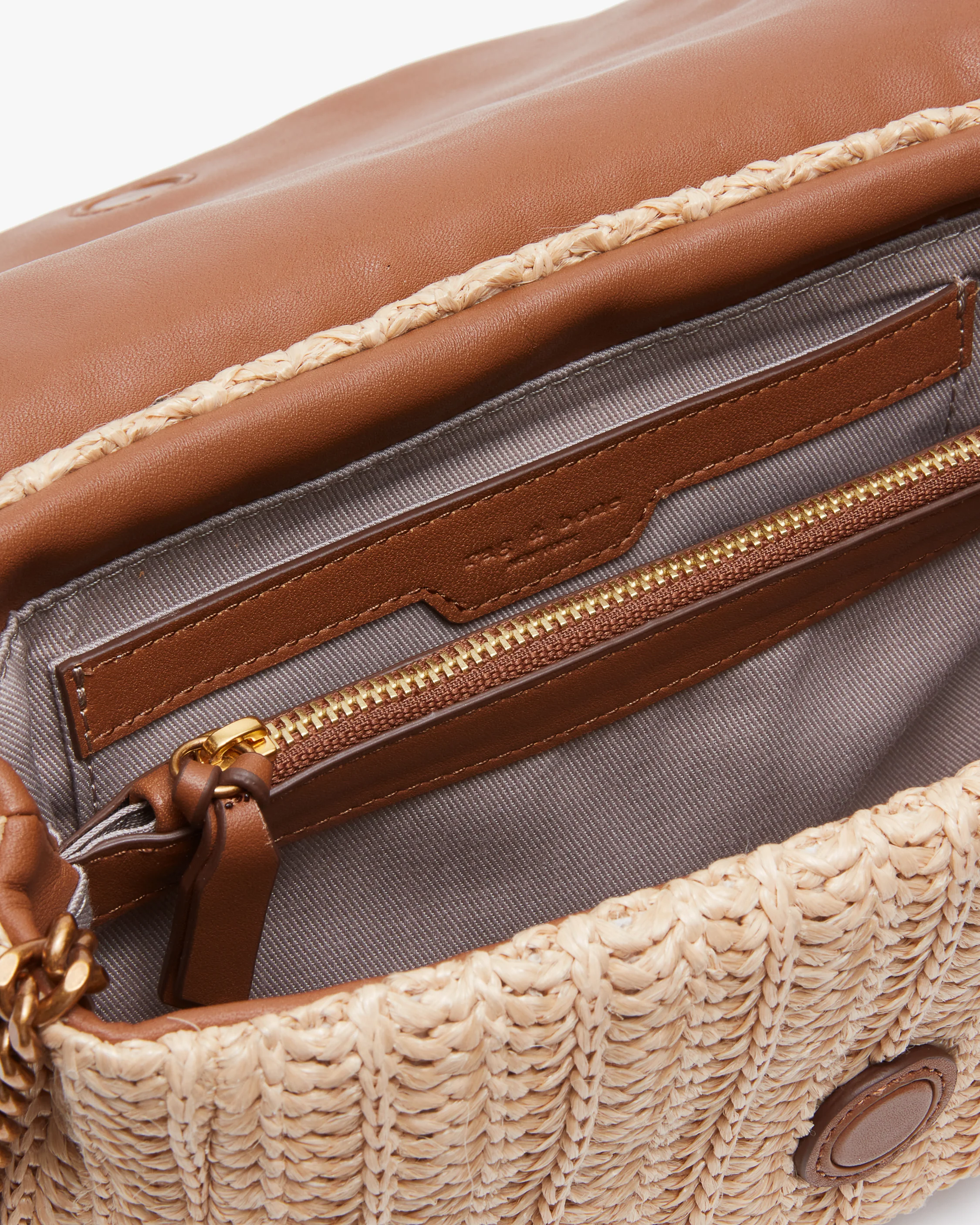 Chelsea Small Straw Flap Bag - Image 4